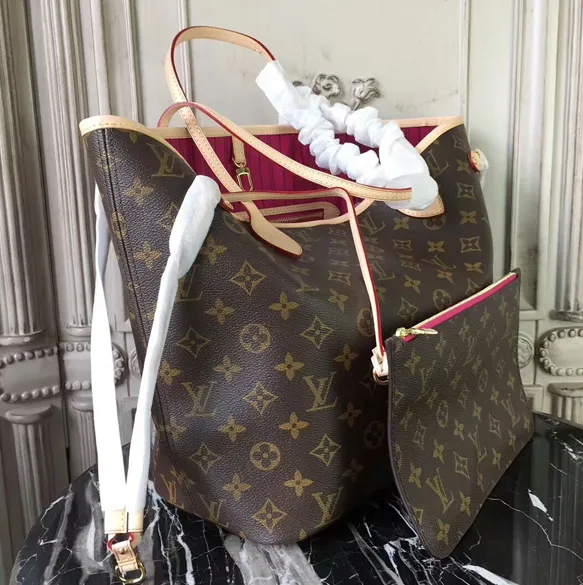 Replica miu miu Bagsaaa M41178 Neverfull MM Shoulder Bag Monogram Canvas