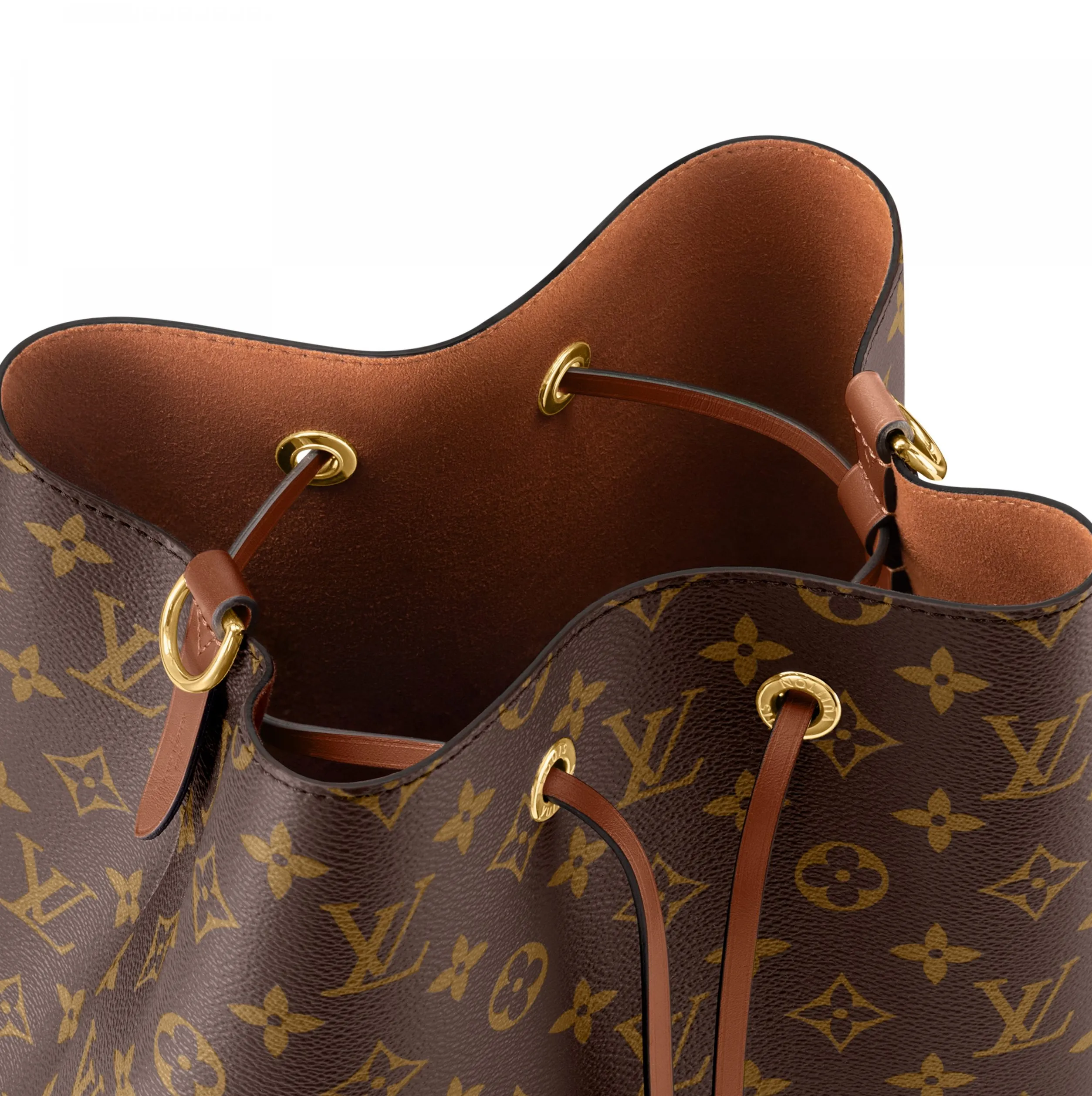 Lv shirt replica Bagsaaa M44887 Caramel Brown Monogram NéoNoé MM