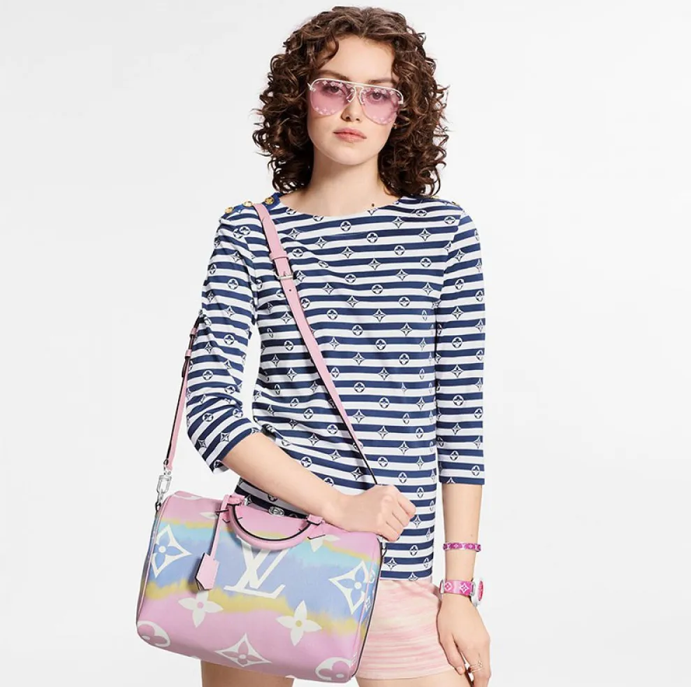 Replica ysl bag Bagsaaa M45123 Lv Escale Speedy Bandoulière 30