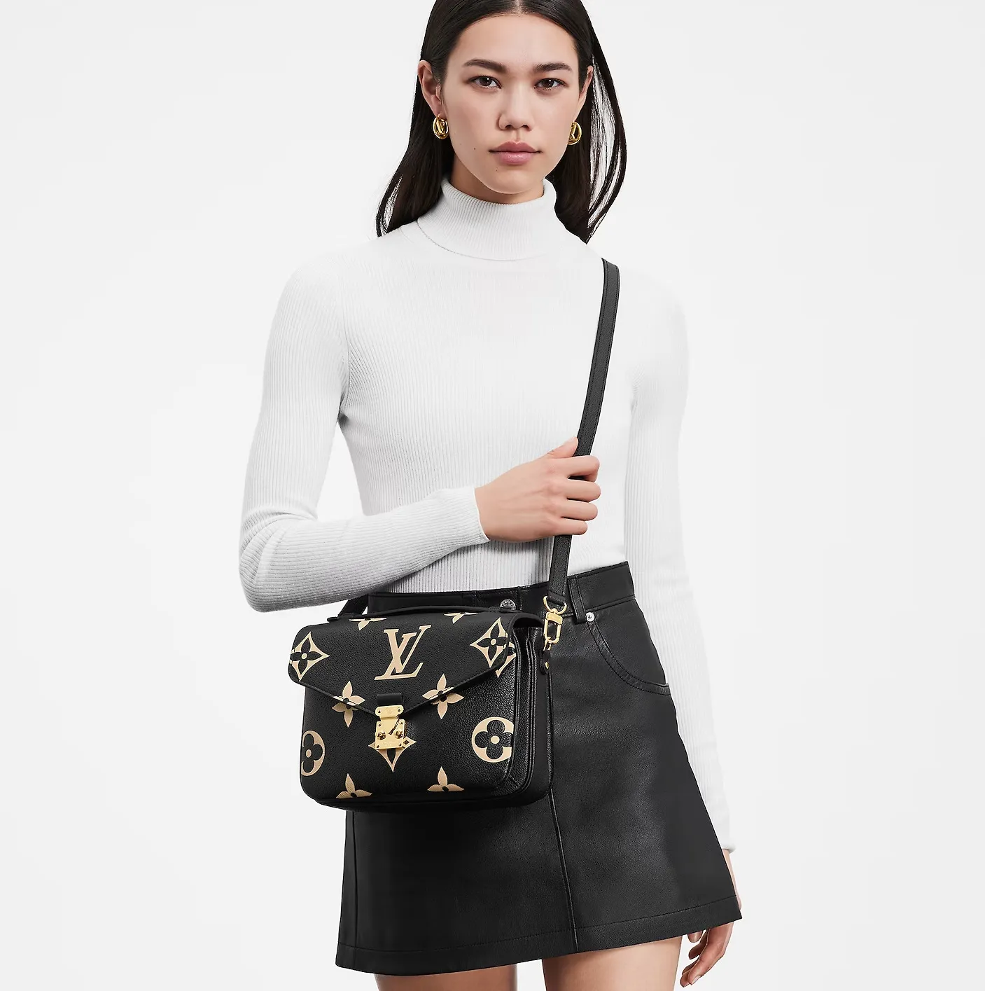 Rick owens shoes replica Bagsaaa M45773 Pochette Métis Black Beige
