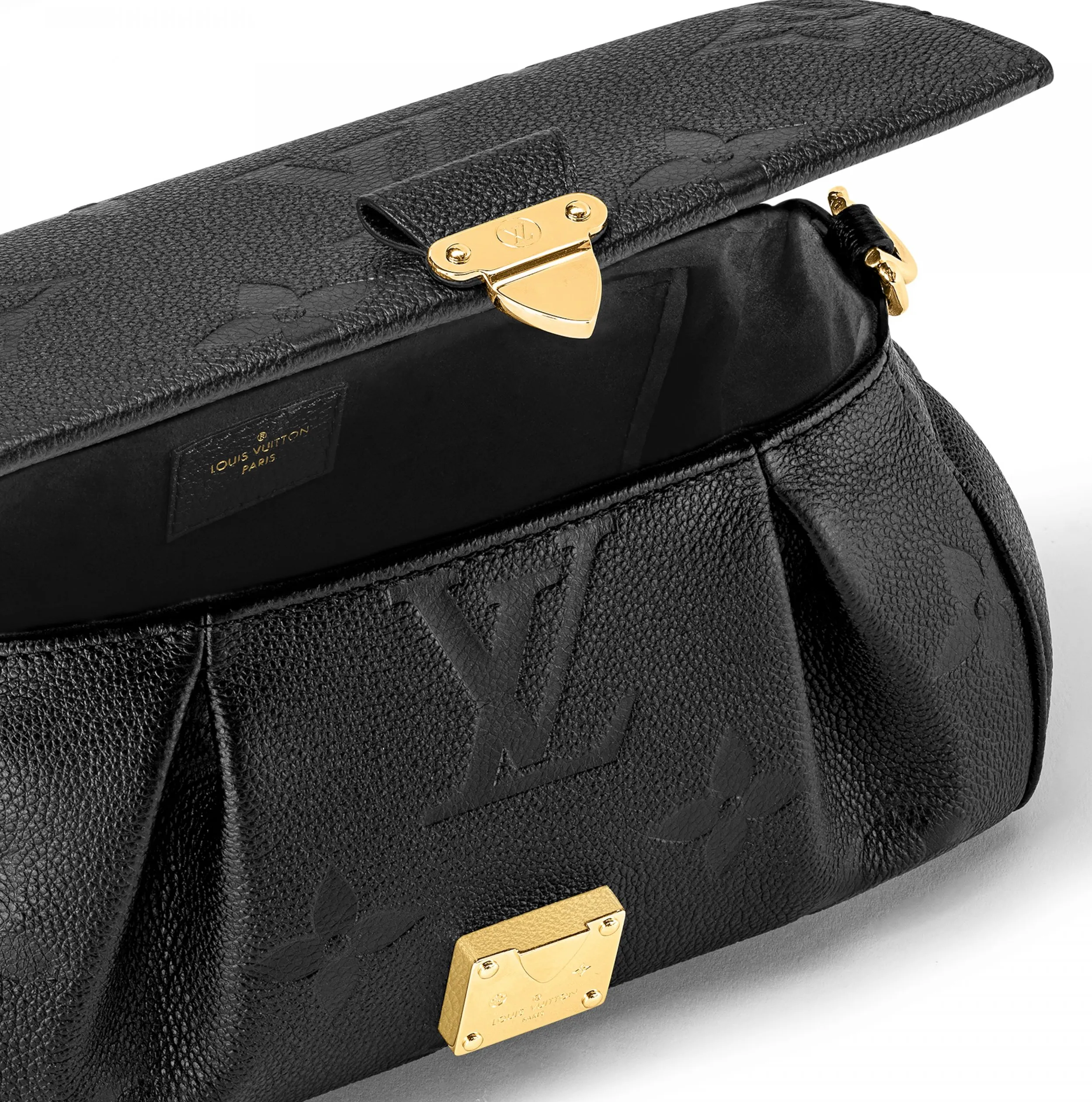 Lv shirt replica Bagsaaa M45813 Favorite Monogram Empreinte Leather Black