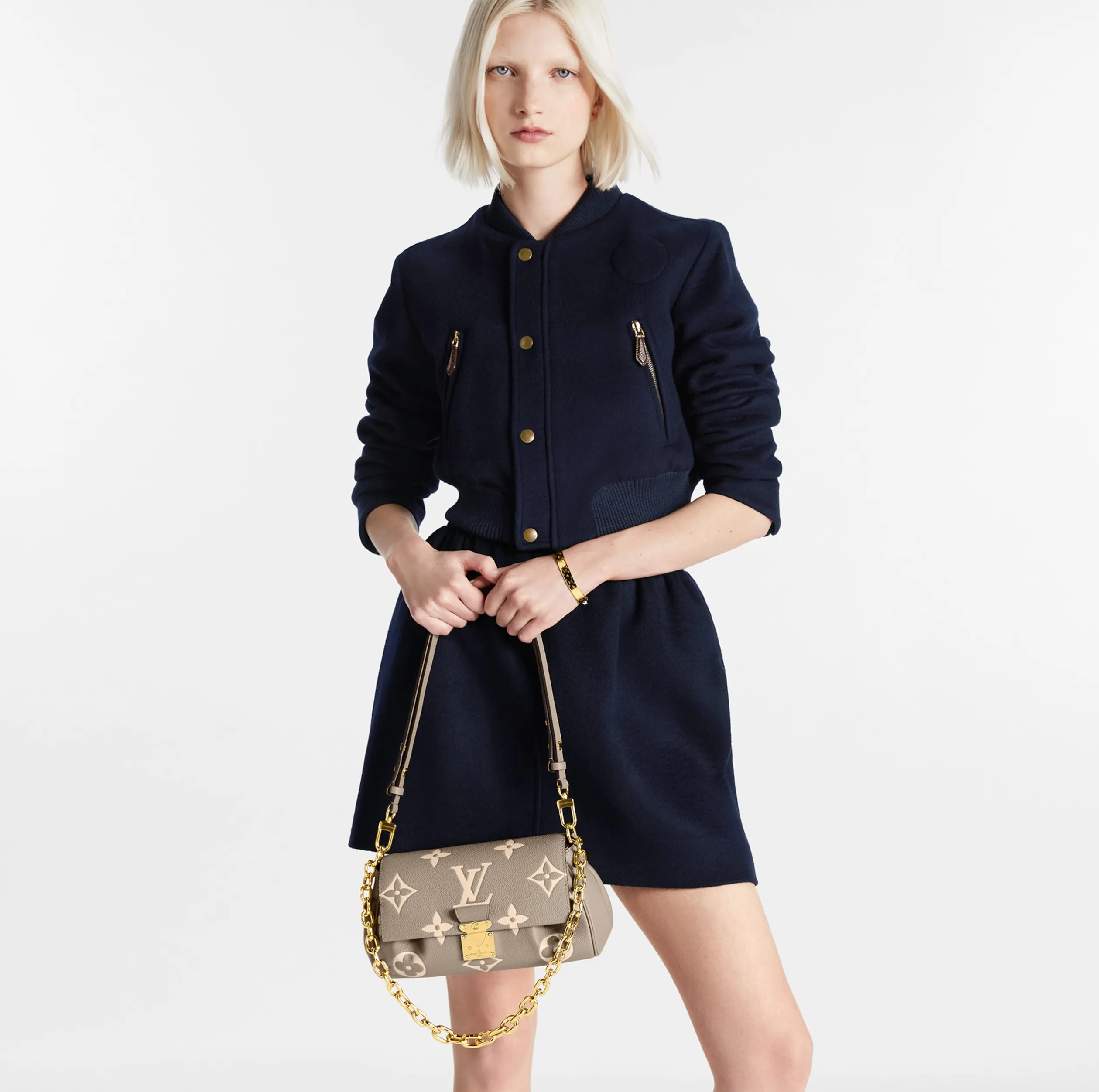 Replica bags lv Bagsaaa M45836 Favorite Tourterelle   Crème