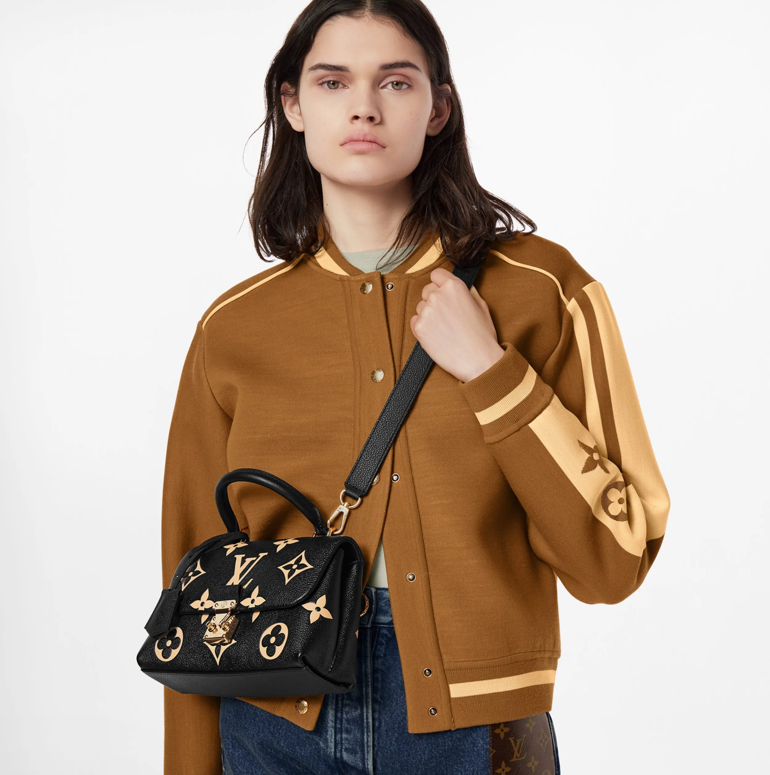 Mcqueen menswear Bagsaaa M45978 Madeleine BB Black   Beige