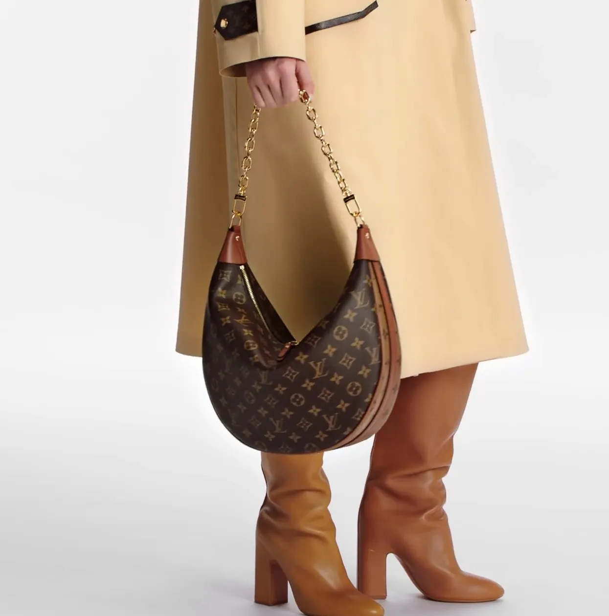 Ouis vuitton christian dior Bagsaaa M46311 Loop Hobo Monogram