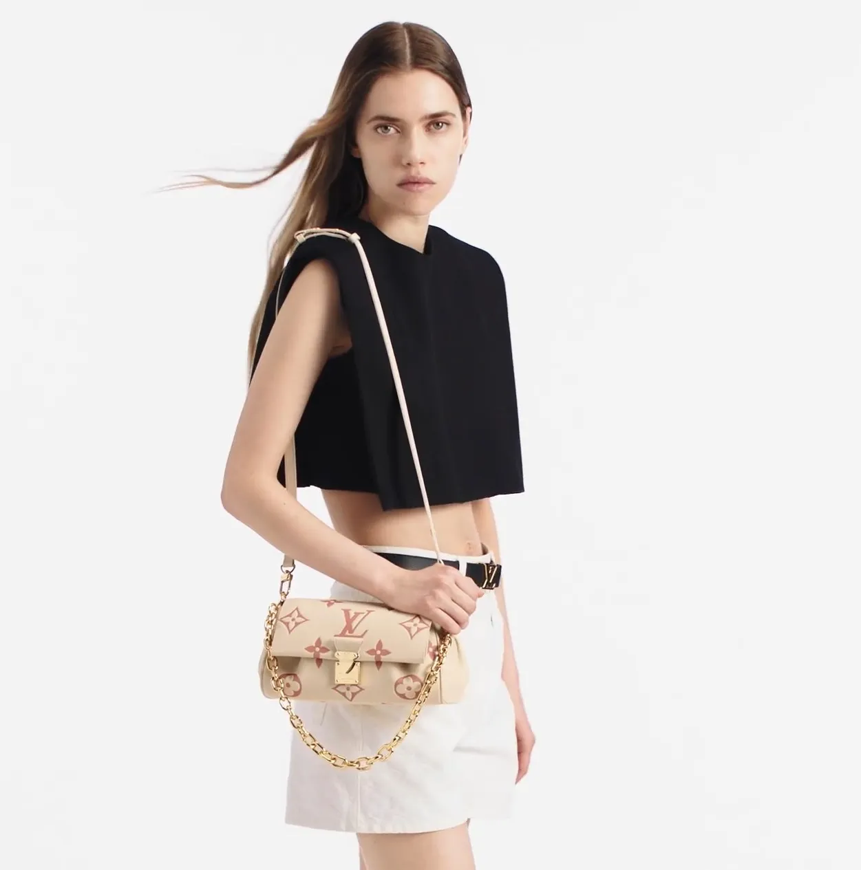 Top lv Bagsaaa M46393 Favorite Crème   Rose Trianon
