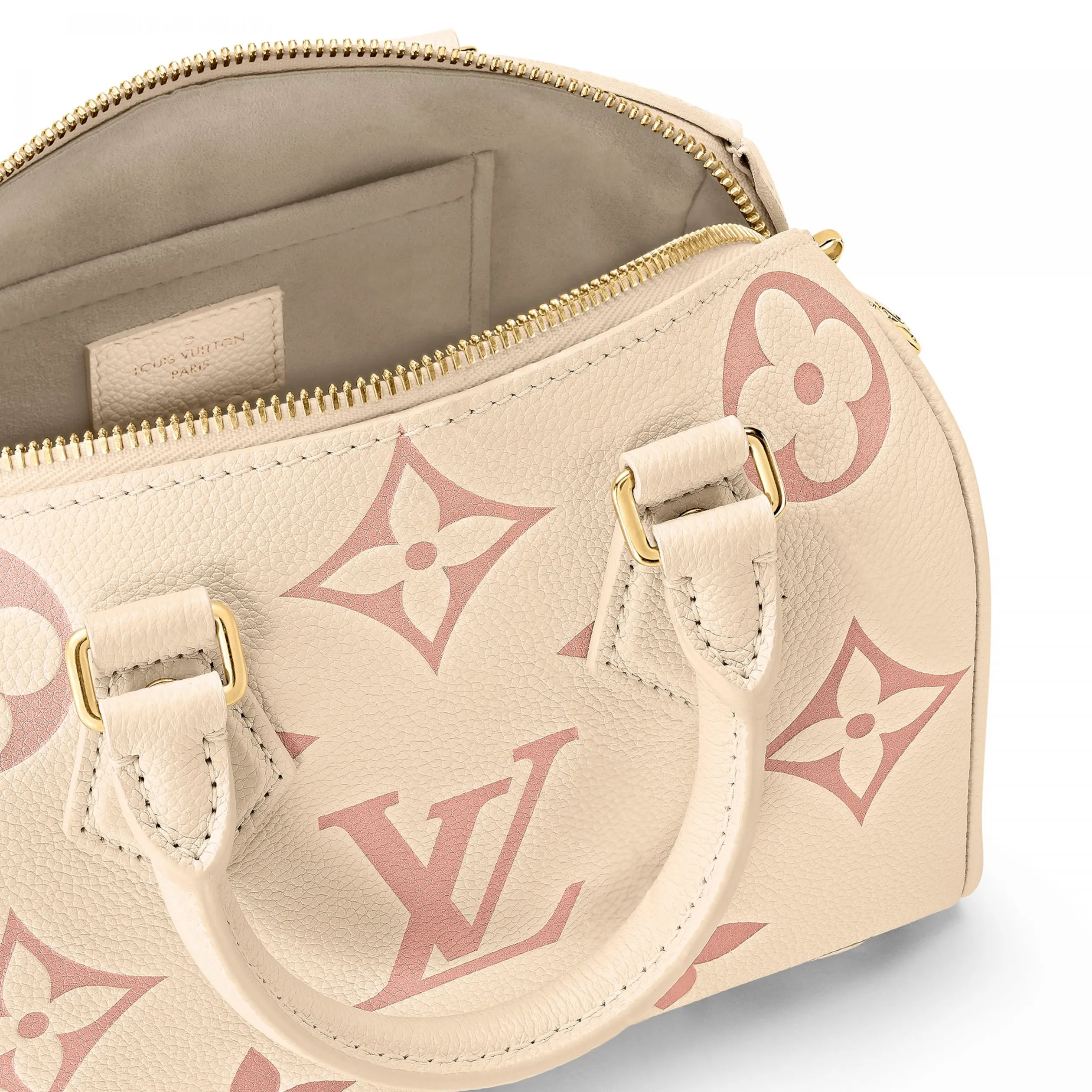 Top lv Bagsaaa M46397 Speedy Bandoulière 20 Bicolor Monogram Empreinte Leather