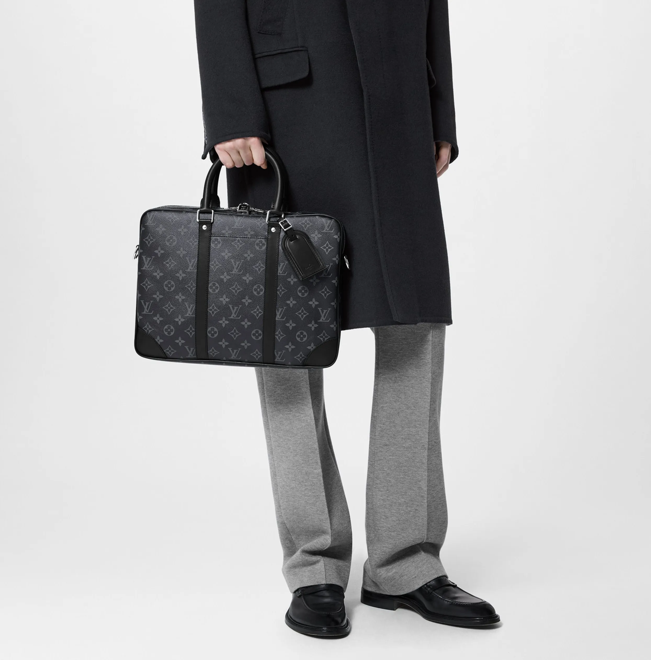 Top lv Bagsaaa M46457 Porte-Documents Voyage PM Black