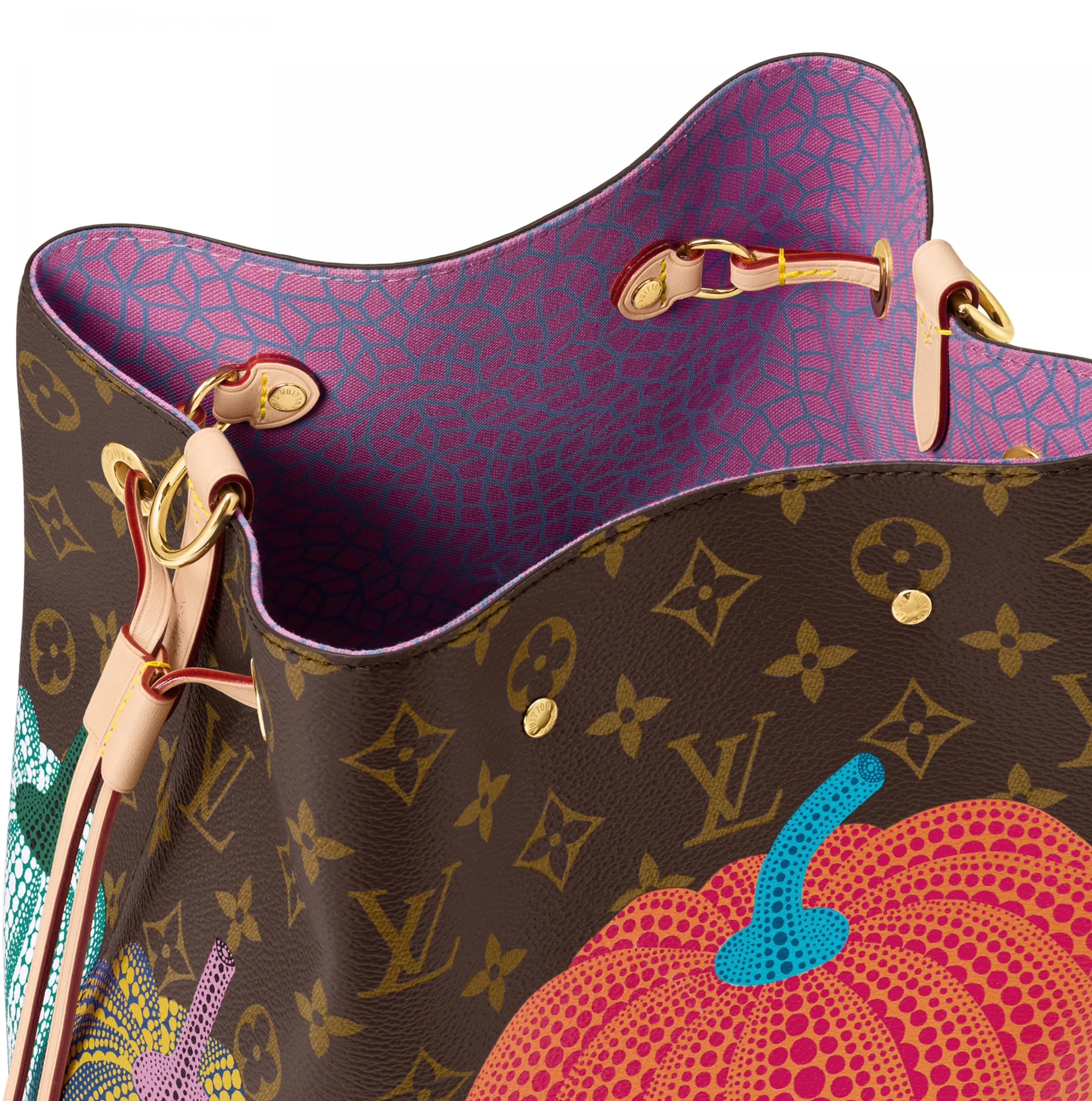 Mcqueen menswear Bagsaaa M46473 LV x YK Pumpkin Prin Néonoé MM