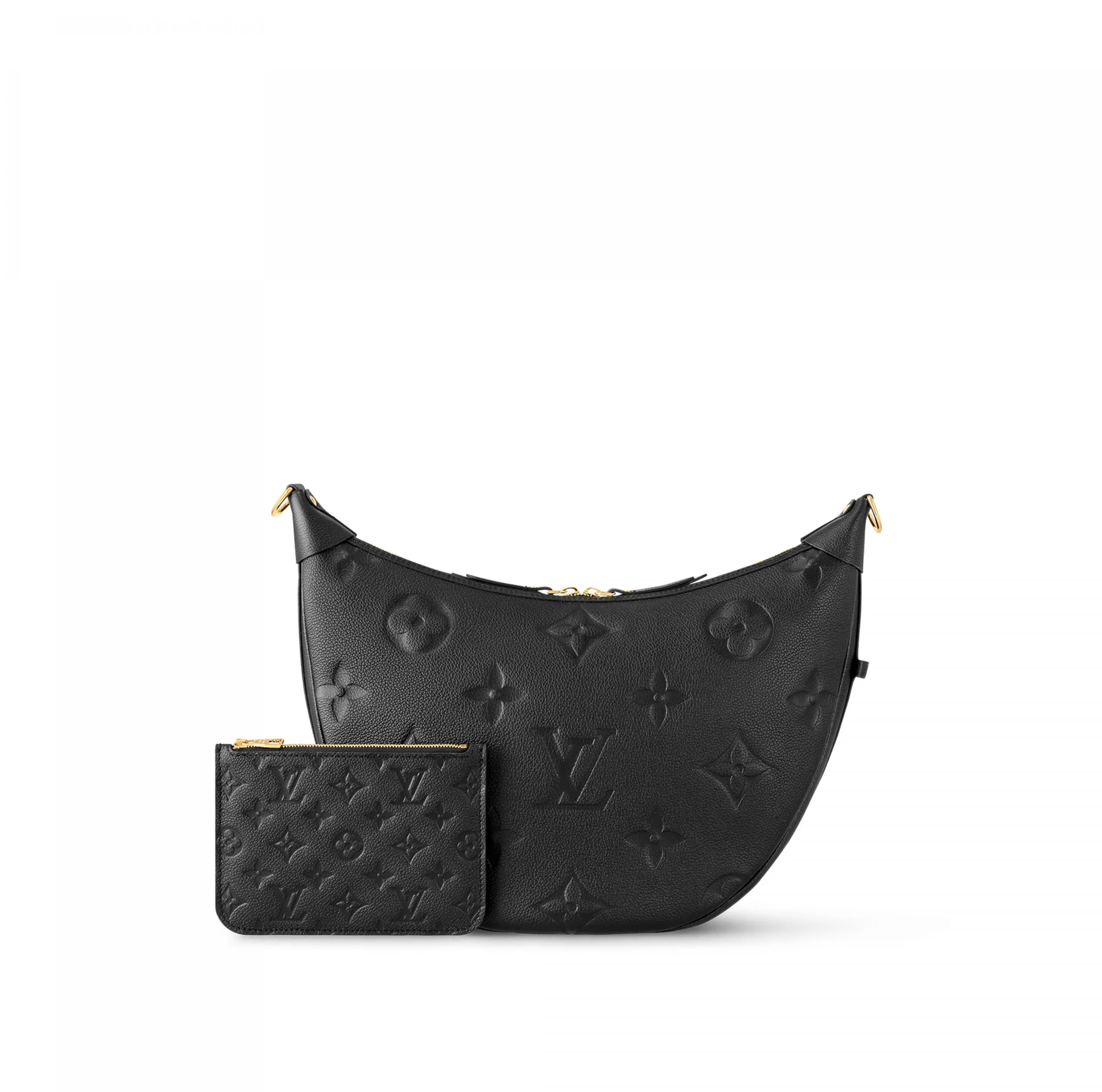 Lauren ralph lauren logo Bagsaaa M46725 Loop Hobo Black