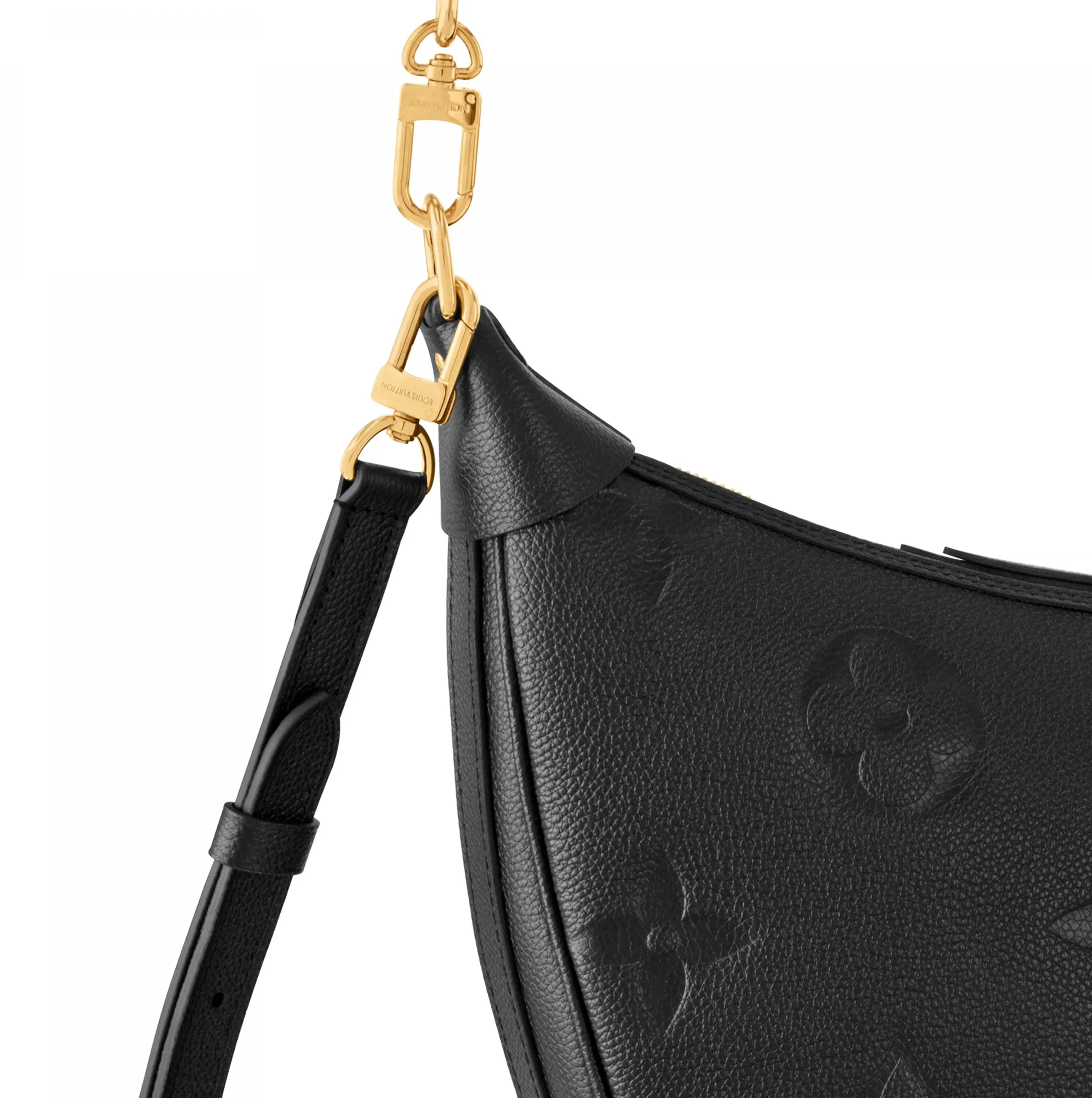 Lauren ralph lauren logo Bagsaaa M46725 Loop Hobo Black