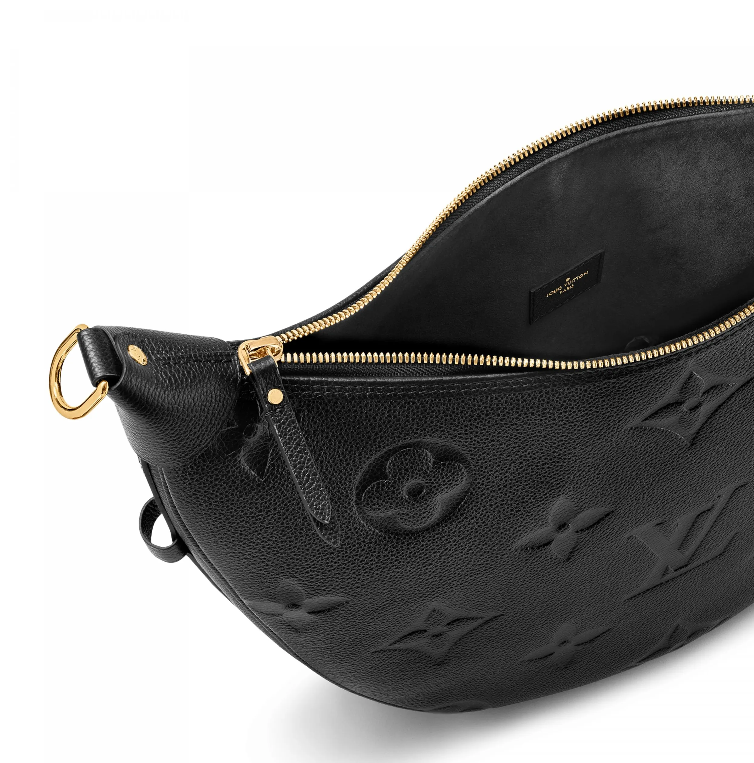Lauren ralph lauren logo Bagsaaa M46725 Loop Hobo Black