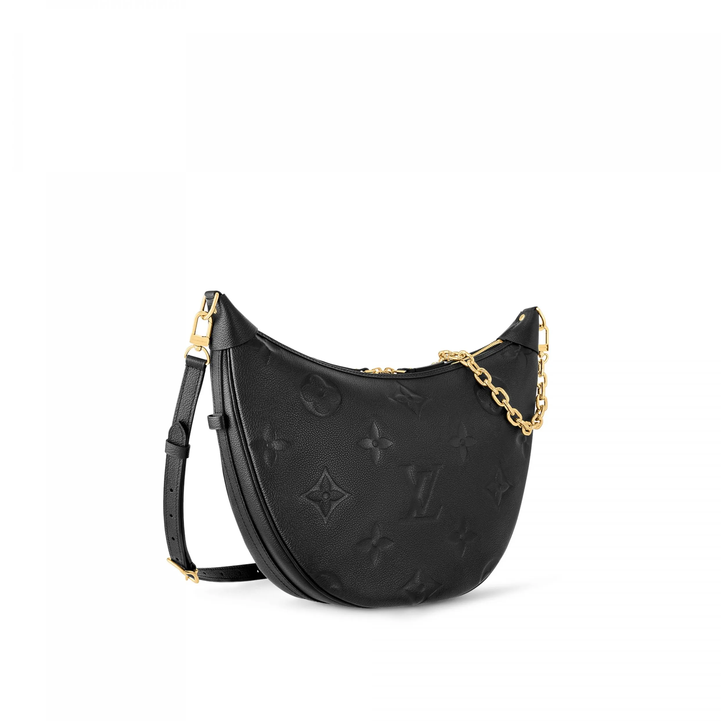 Lauren ralph lauren logo Bagsaaa M46725 Loop Hobo Black