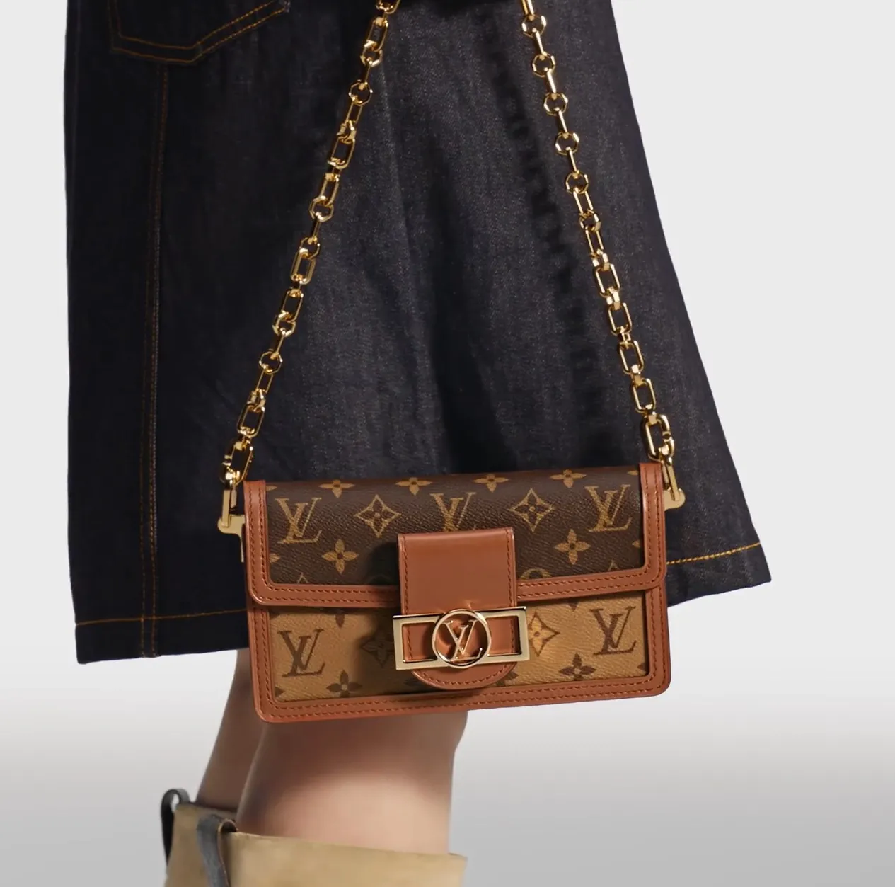 Replica bags lv Bagsaaa M46757 Dauphine East West Monogram