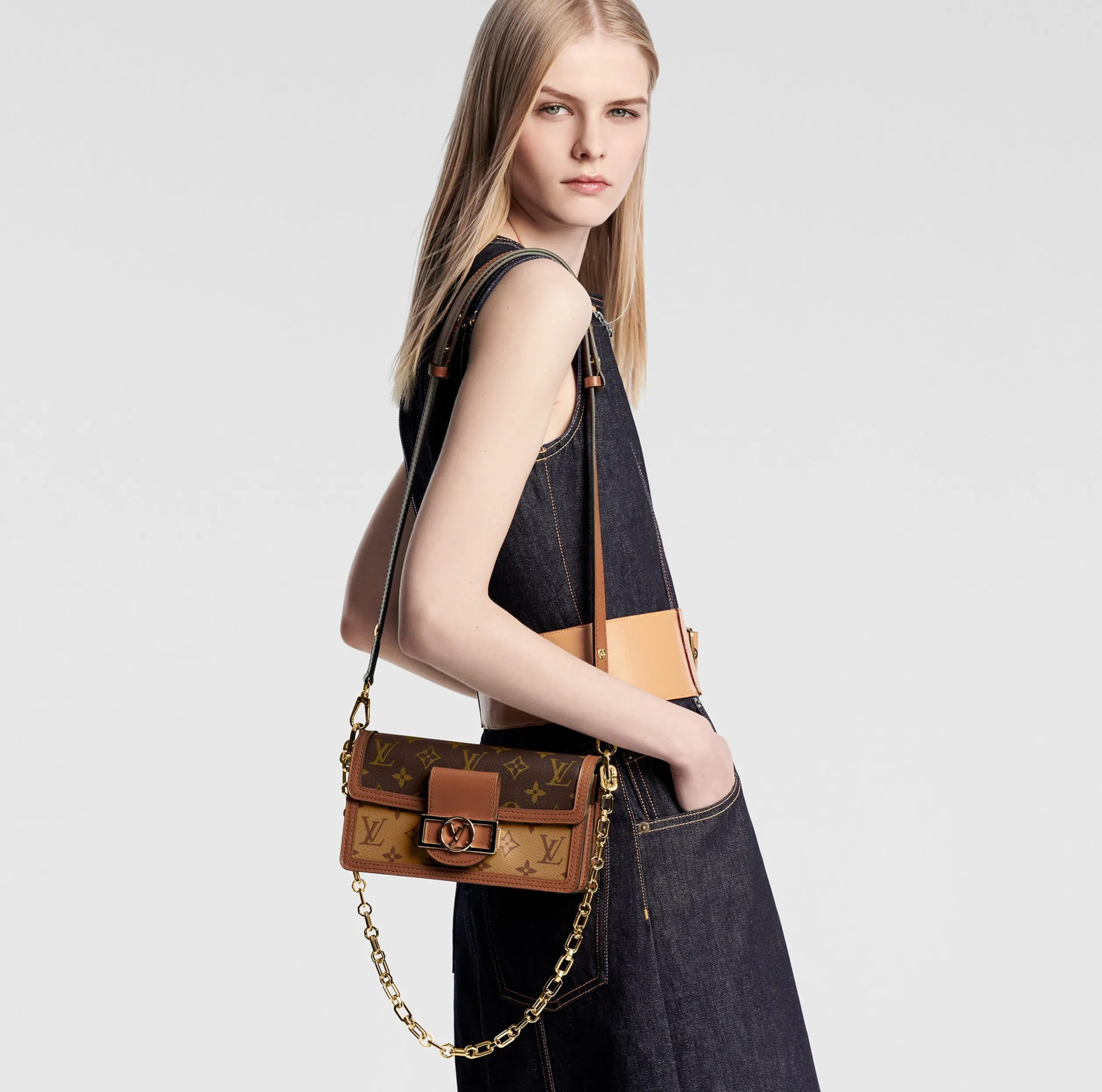 Replica bags lv Bagsaaa M46757 Dauphine East West Monogram