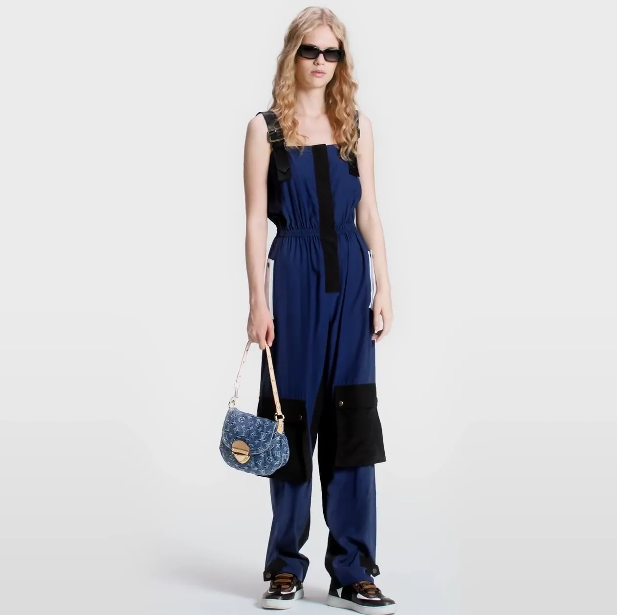 Lauren ralph lauren logo Bagsaaa M46829 Sunset Denim Blue