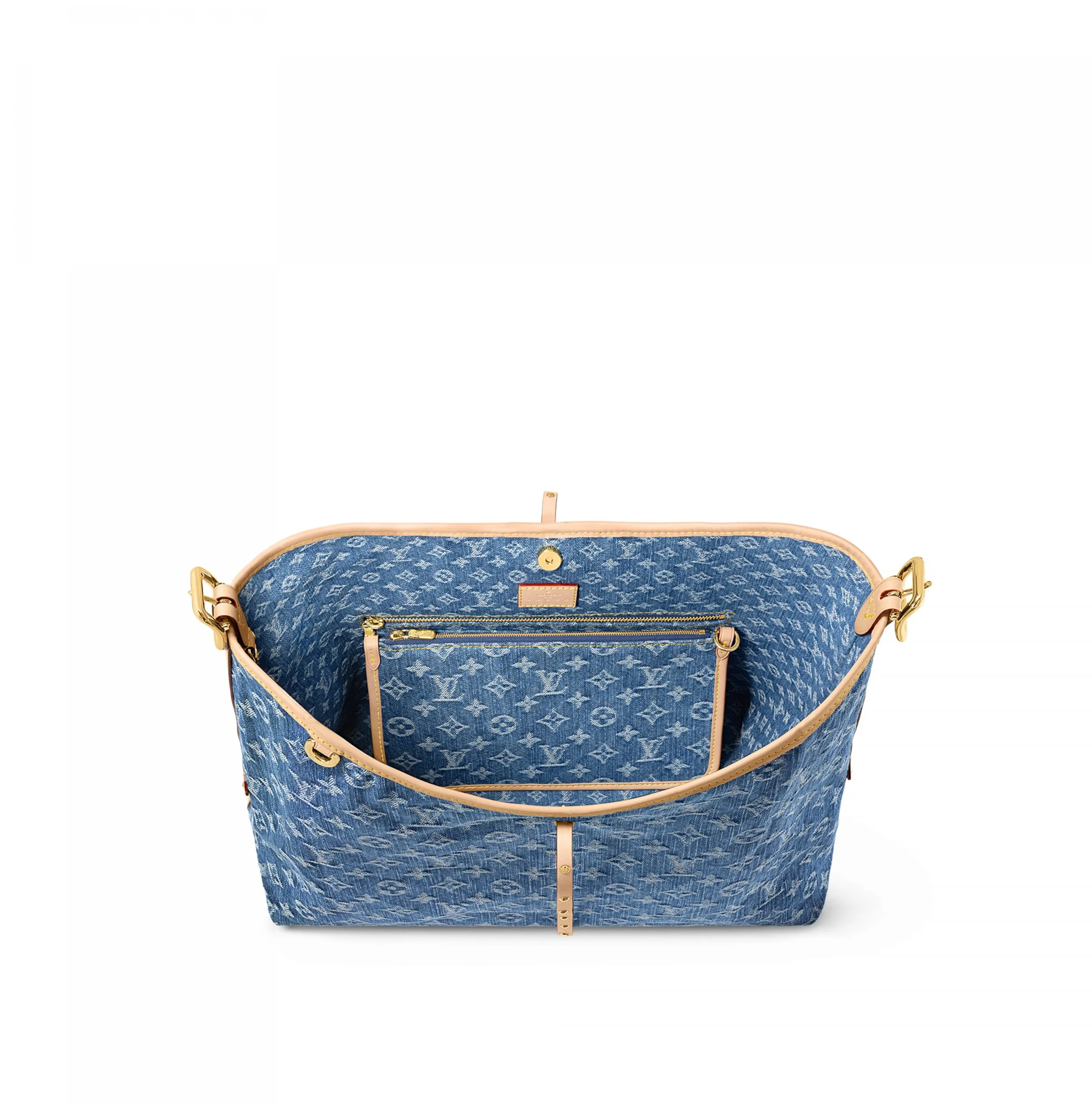 Mcqueen menswear Bagsaaa M46855 CarryAll MM Denim Blue