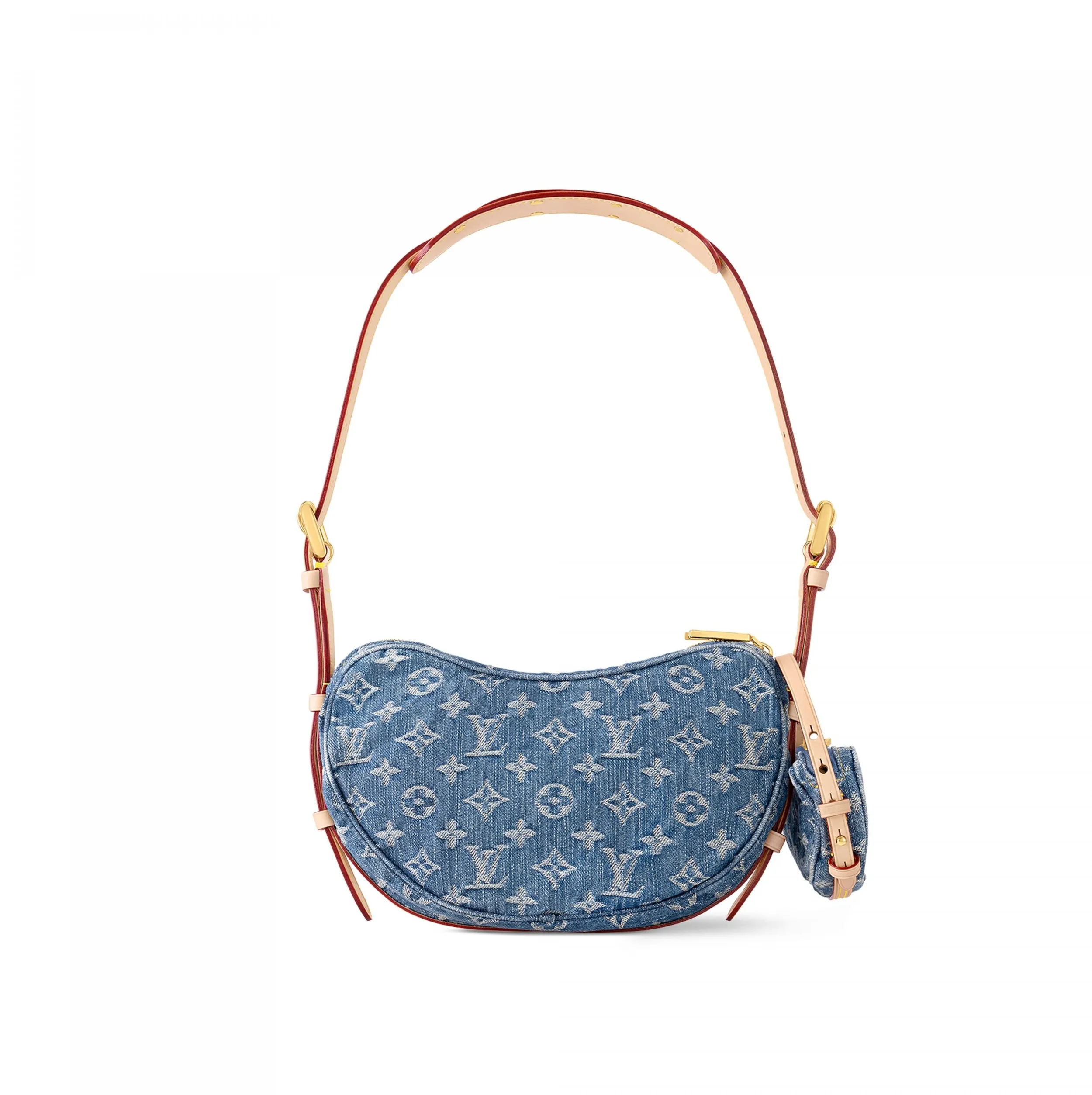 Balenciaga shoes replica Bagsaaa M46856 Croissant MM Denim Blue