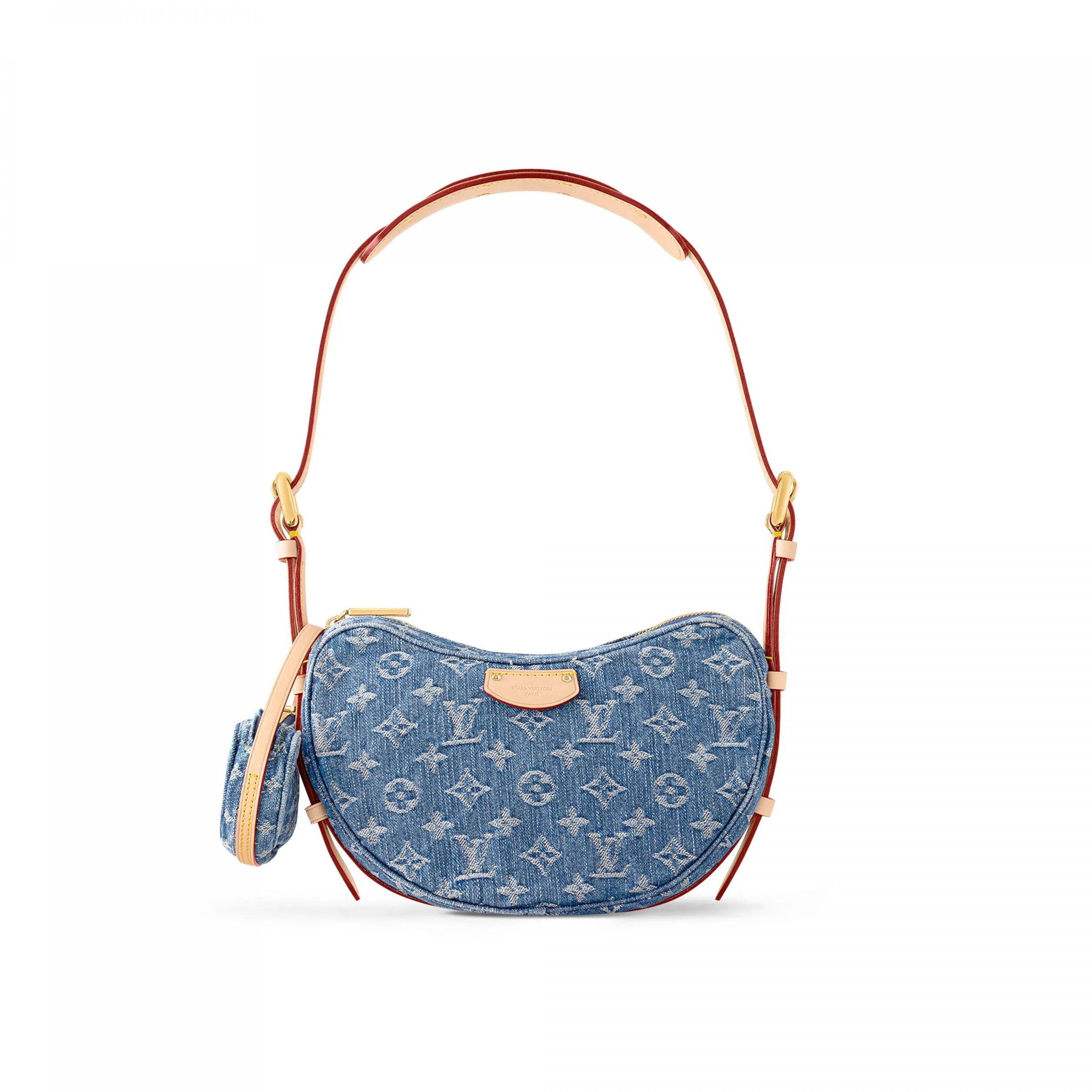 Bagsaaa M46856 Croissant MM Denim Blue