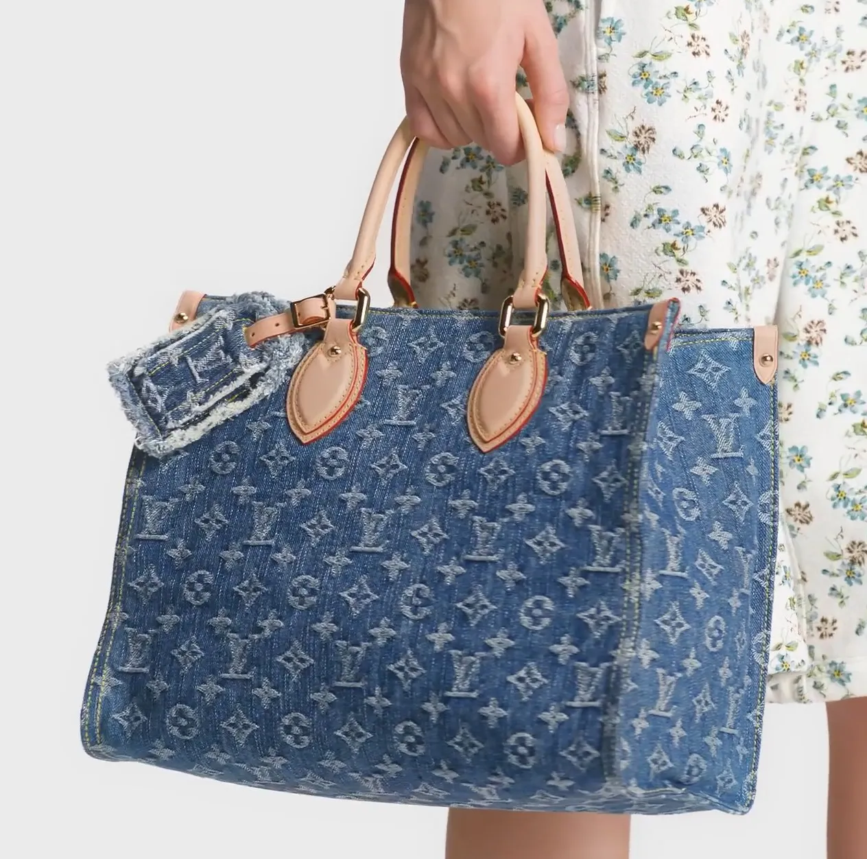 Louis vuitton locations Bagsaaa M46871 OnTheGo MM Denim Blue