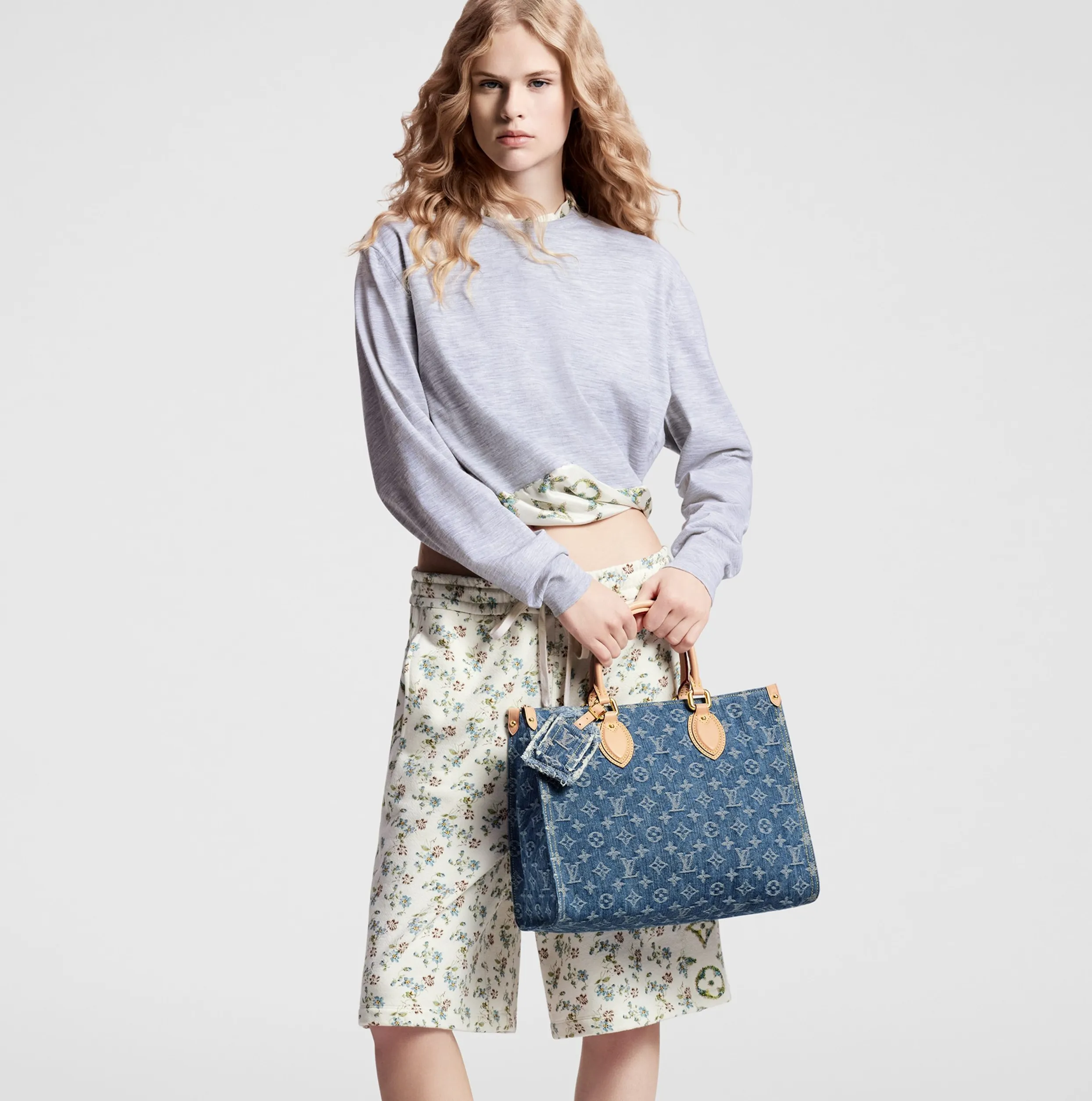 Louis vuitton locations Bagsaaa M46871 OnTheGo MM Denim Blue