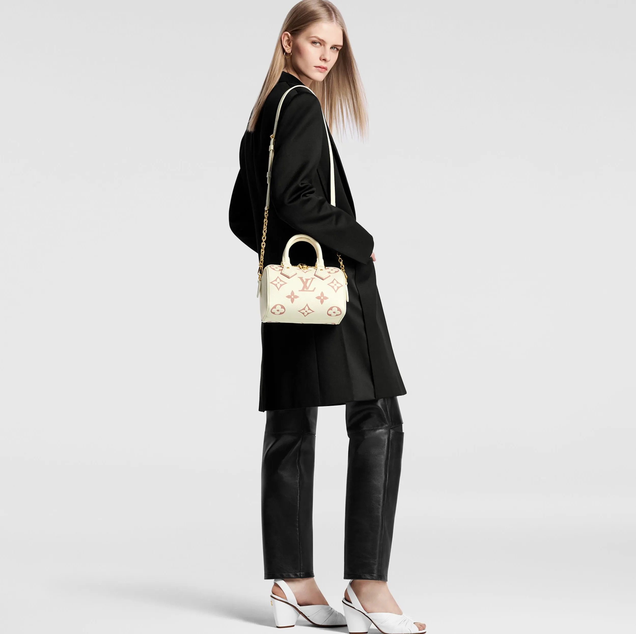 Store shopping Bagsaaa M46875 Speedy Bandoulière 20 Latte Chamallow