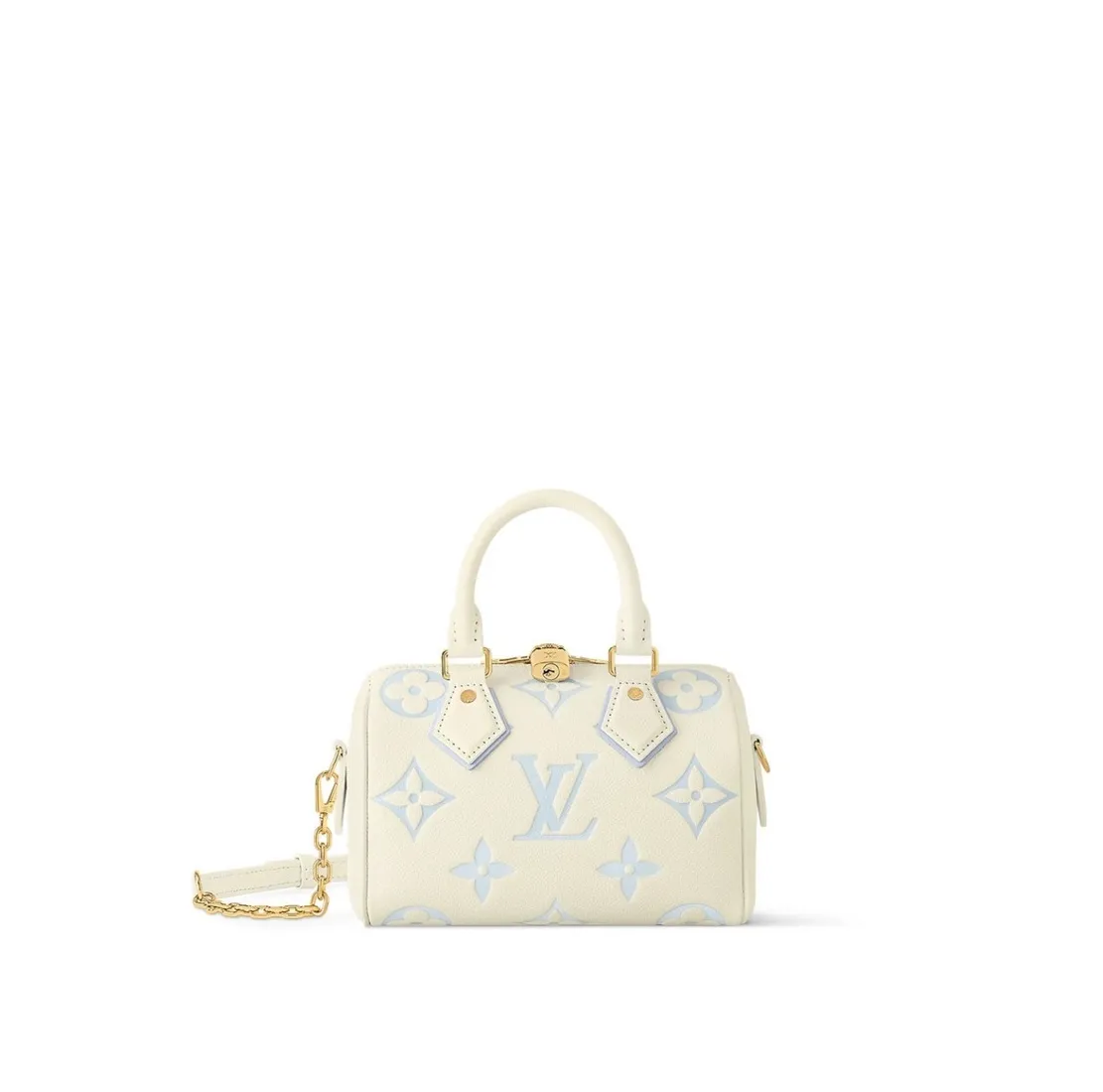 Bagsaaa M46883 Speedy Bandoulière 20 Bicolor Monogram Empreinte Leather Blue