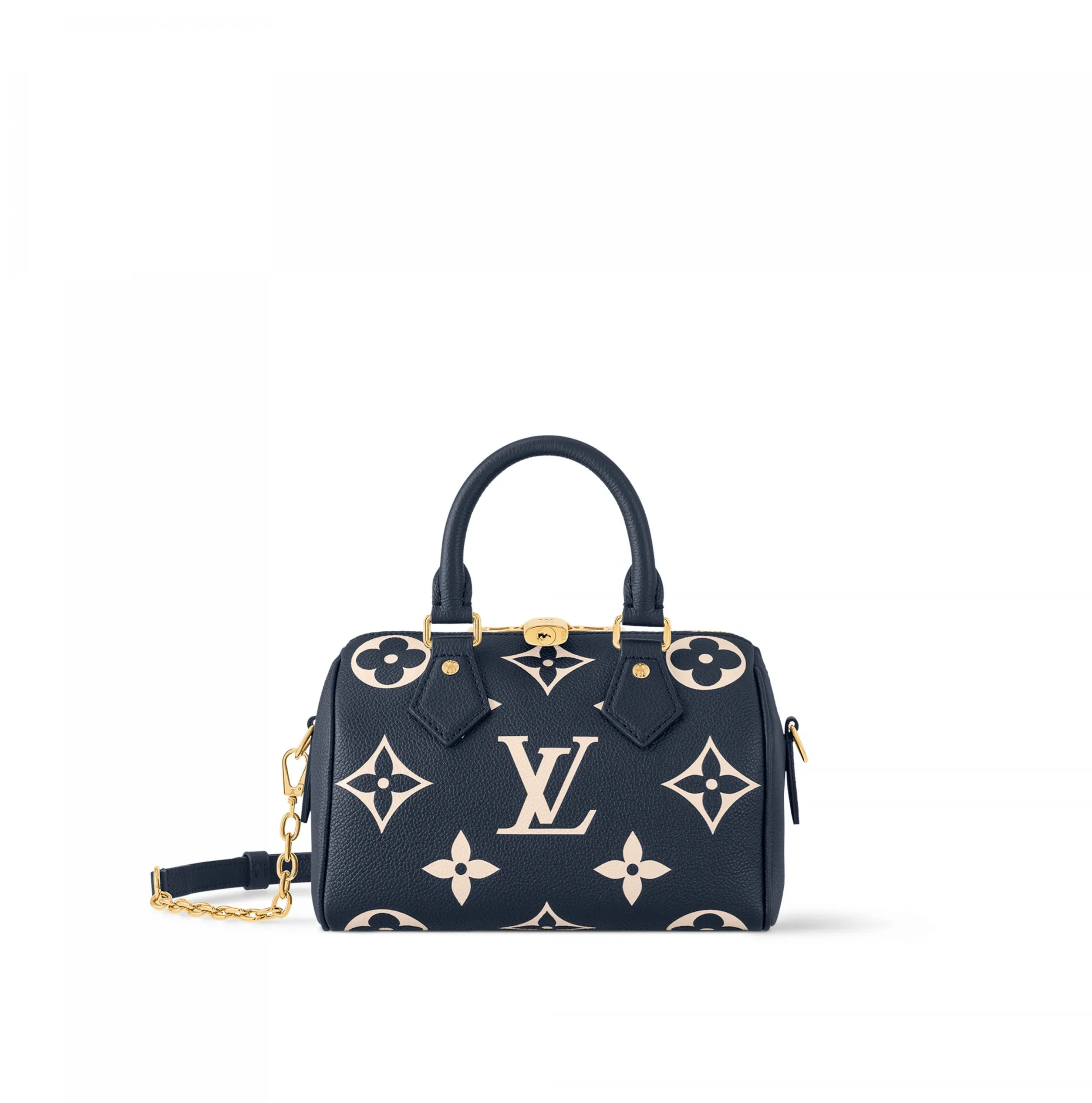 Bagsaaa M47048 Speedy Bandoulière 20 Navy Blue Cream