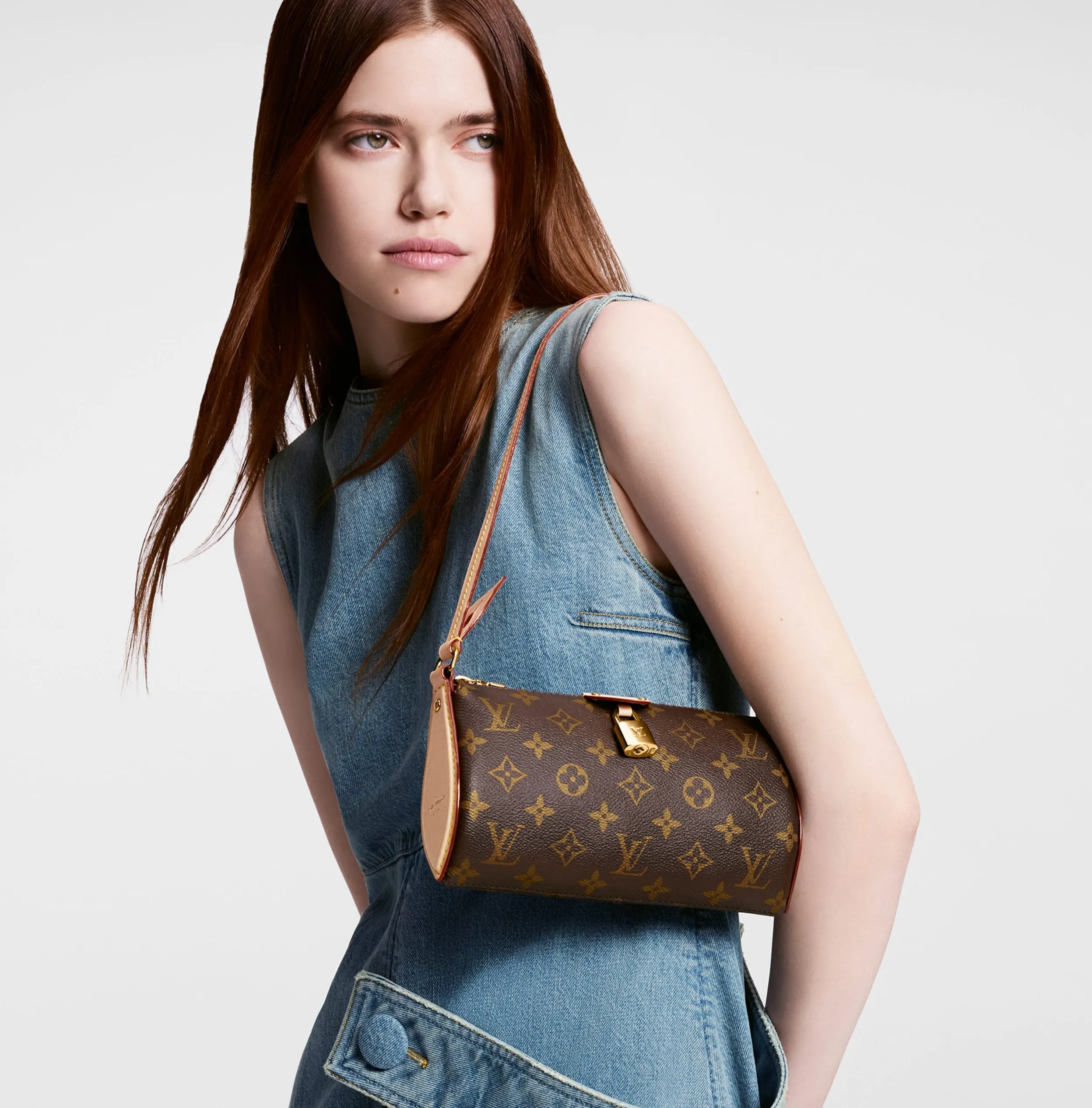 Lauren ralph lauren logo Bagsaaa M47123 Pochette Tirette Monogram