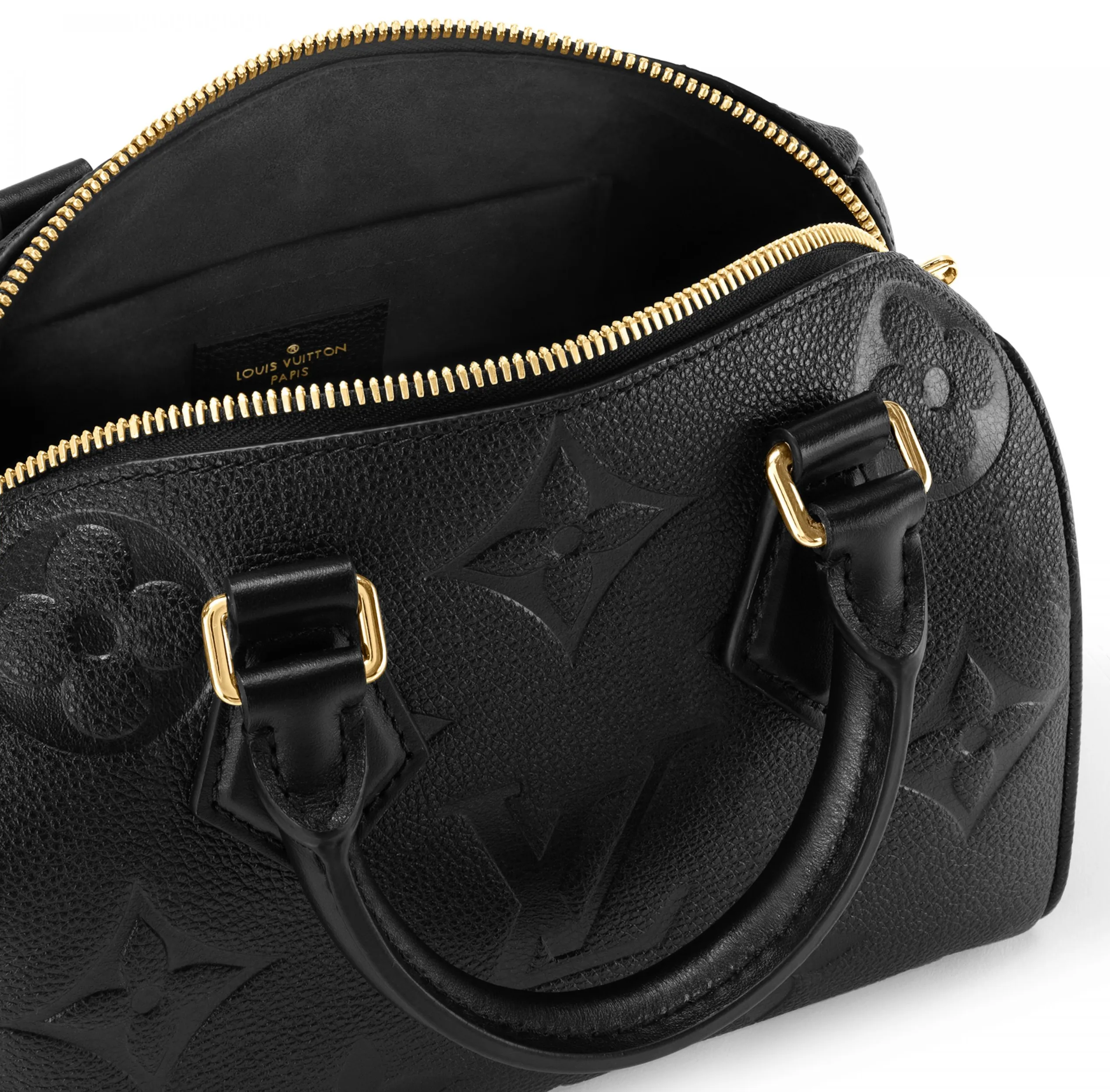 Mcqueen menswear Bagsaaa M58953 Speedy Bandoulière 20 Monogram Empreinte Leather Black