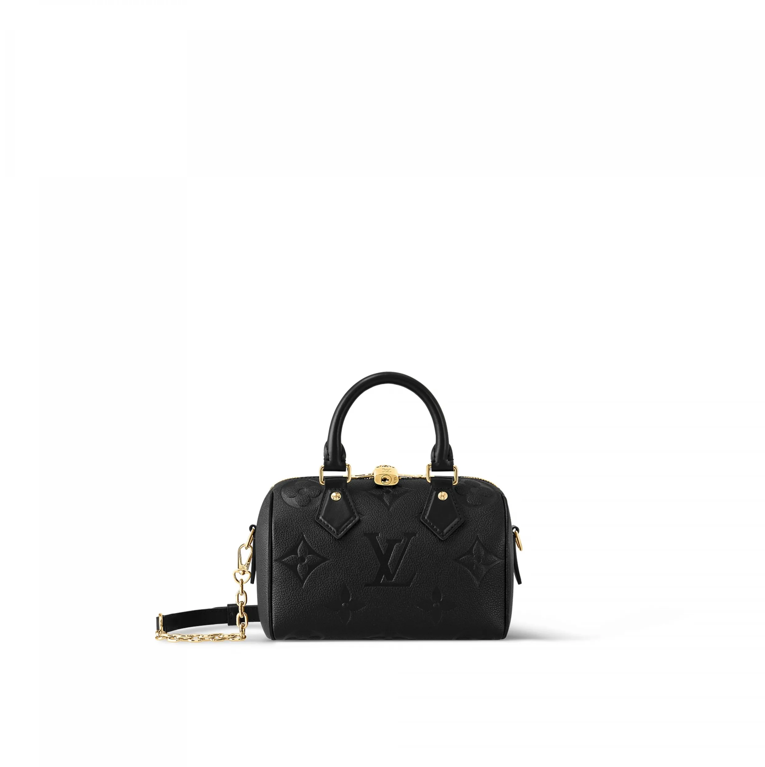 Bagsaaa M58953 Speedy Bandoulière 20 Monogram Empreinte Leather Black