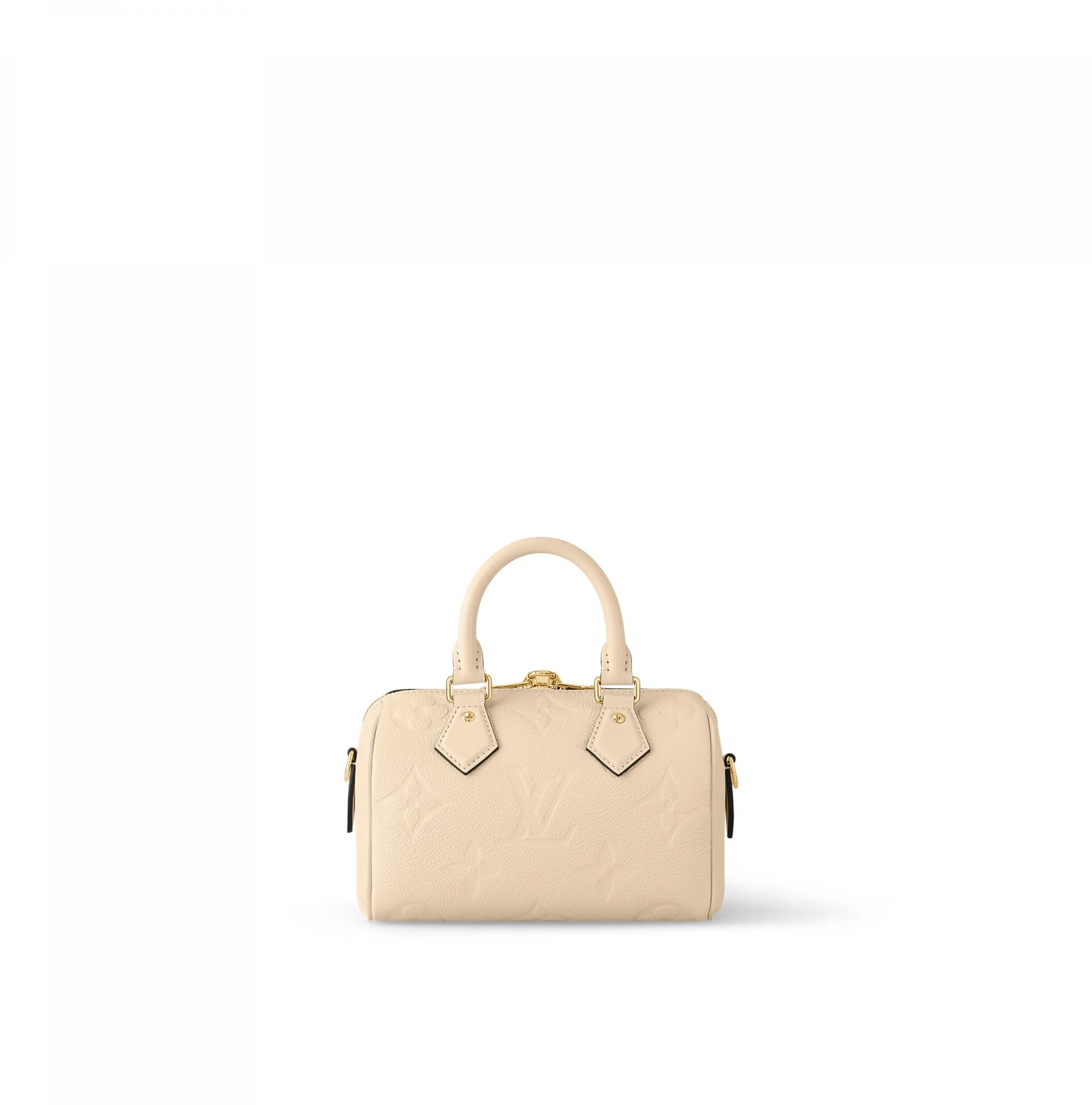 Ralph lauren polo replica Bagsaaa M58954 Speedy Bandoulière 20 Monogram Empreinte Leather Crème Beige