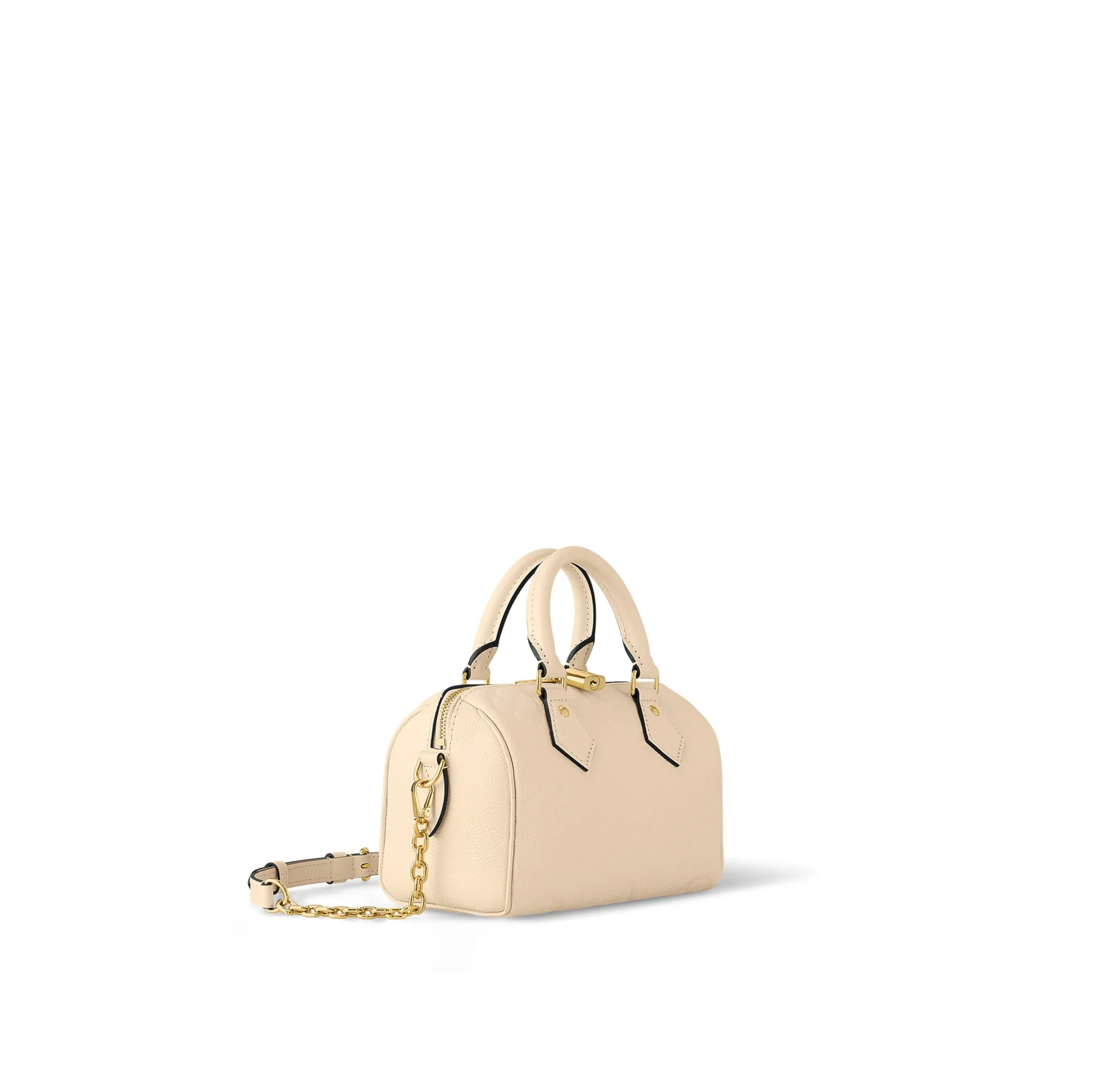 Ralph lauren polo replica Bagsaaa M58954 Speedy Bandoulière 20 Monogram Empreinte Leather Crème Beige