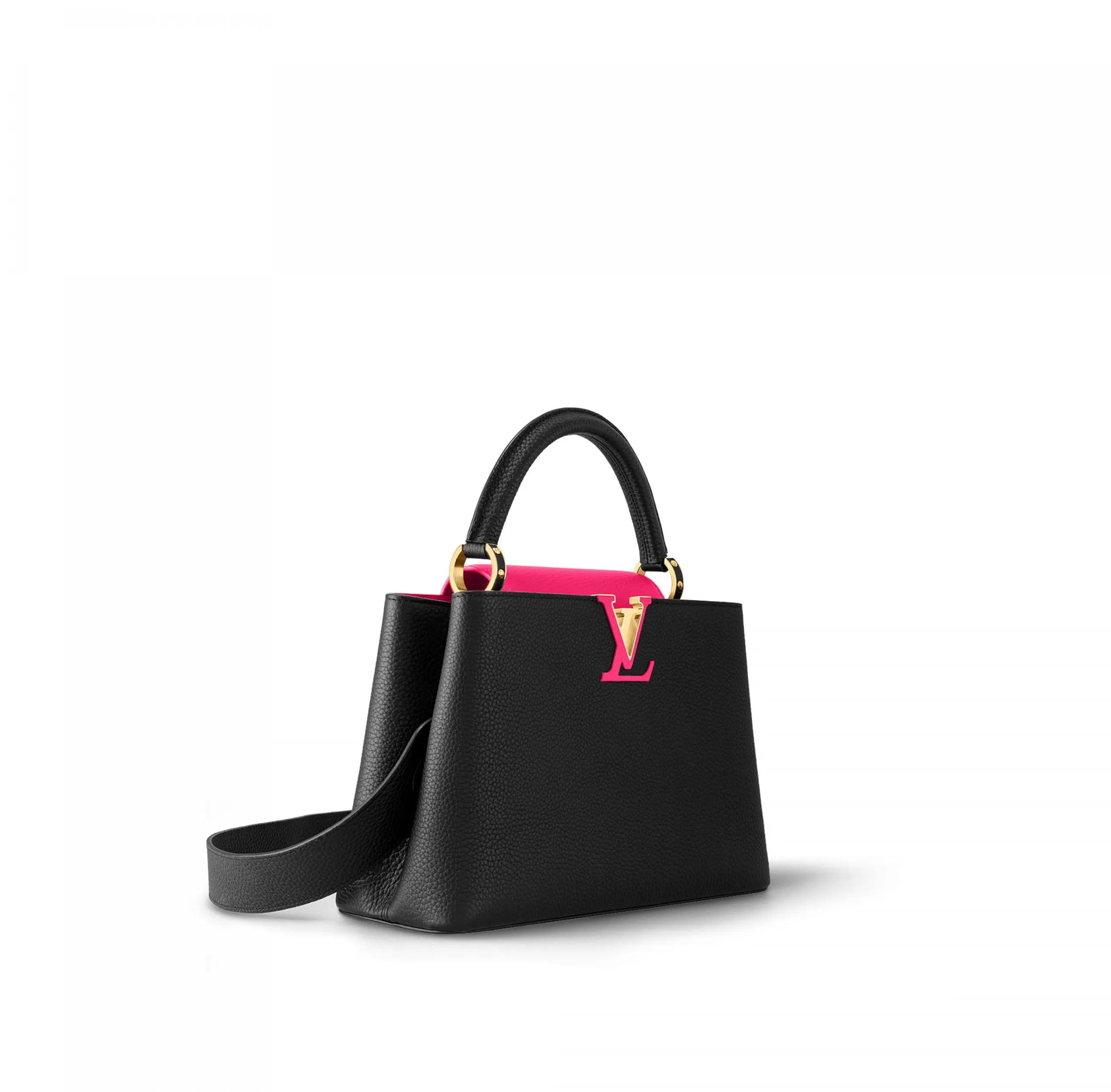 Shop for brands Bagsaaa M59882 Capucines MM Black Rose Berlingot