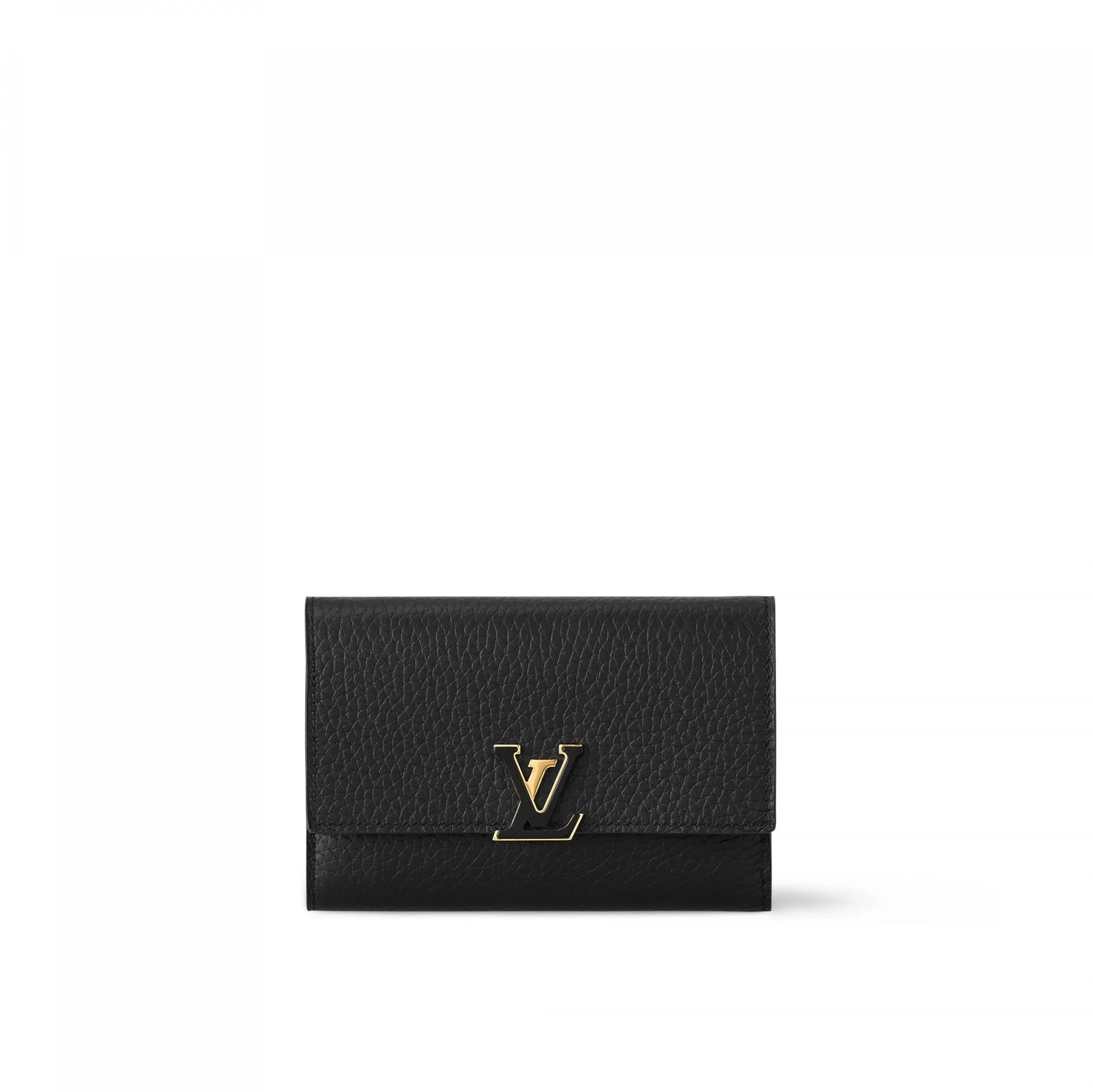 Bagsaaa M62157 Capucines Compact Wallet Black Pink