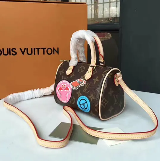 Replica miu miu Bagsaaa M62208 Nano Speedy Crossbody Bag Monogram Canvas