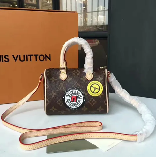 Replica miu miu Bagsaaa M62208 Nano Speedy Crossbody Bag Monogram Canvas