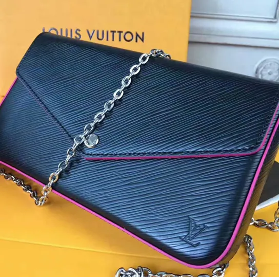 Replica miu miu Bagsaaa M64579 Pochette Felicie Crossbody Bag Epi Leather