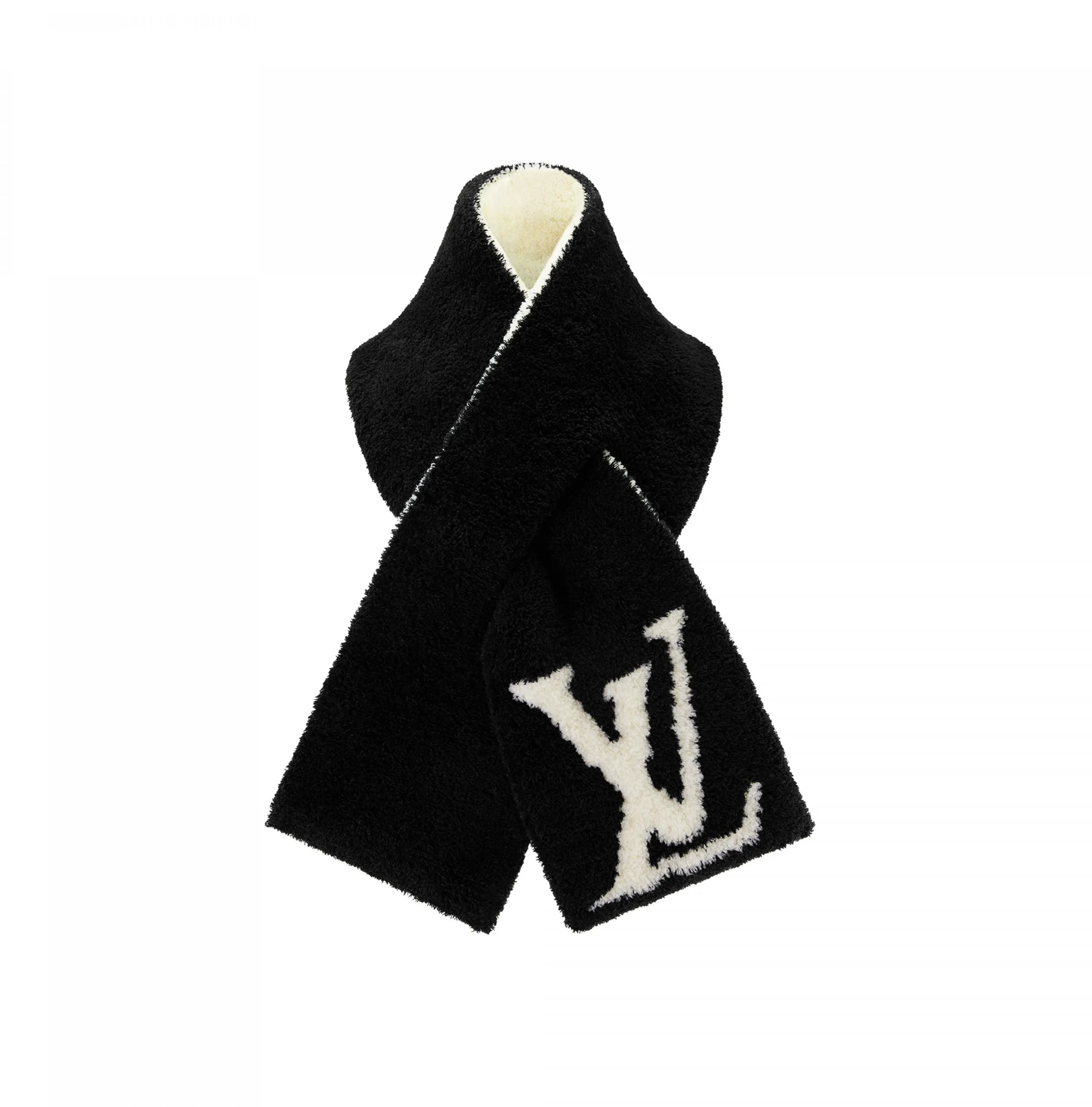 Bagsaaa M79399 Comfy Black White Scarf