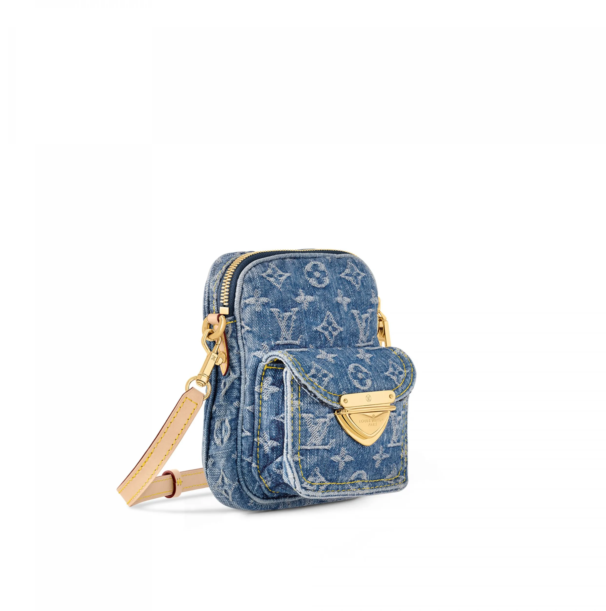 Replica goyard tote Bagsaaa M82948 Fairfax Pochette Denim Blue