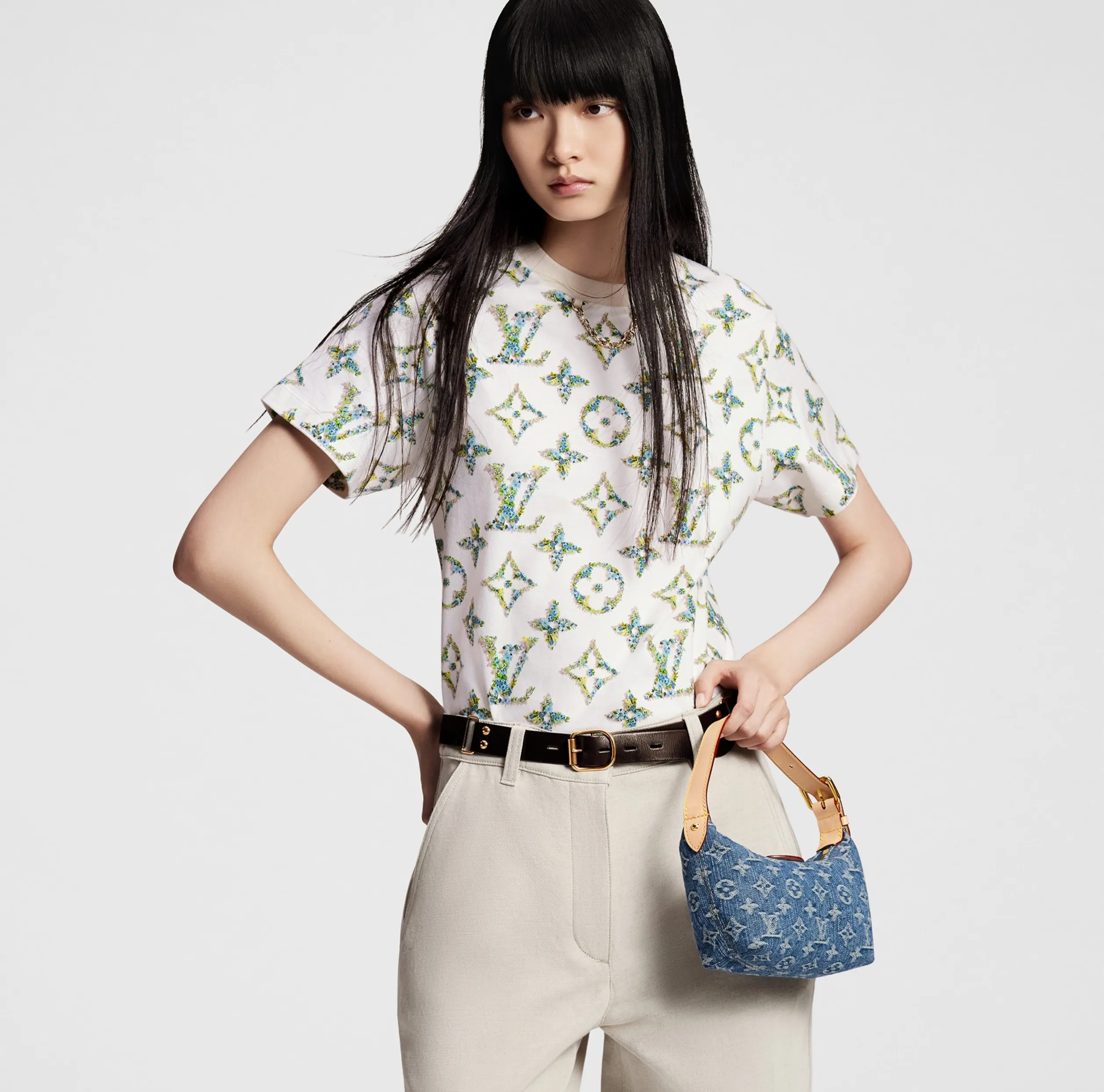 Replica chloe bag Bagsaaa M82949 Hills Pochette Denim Blue