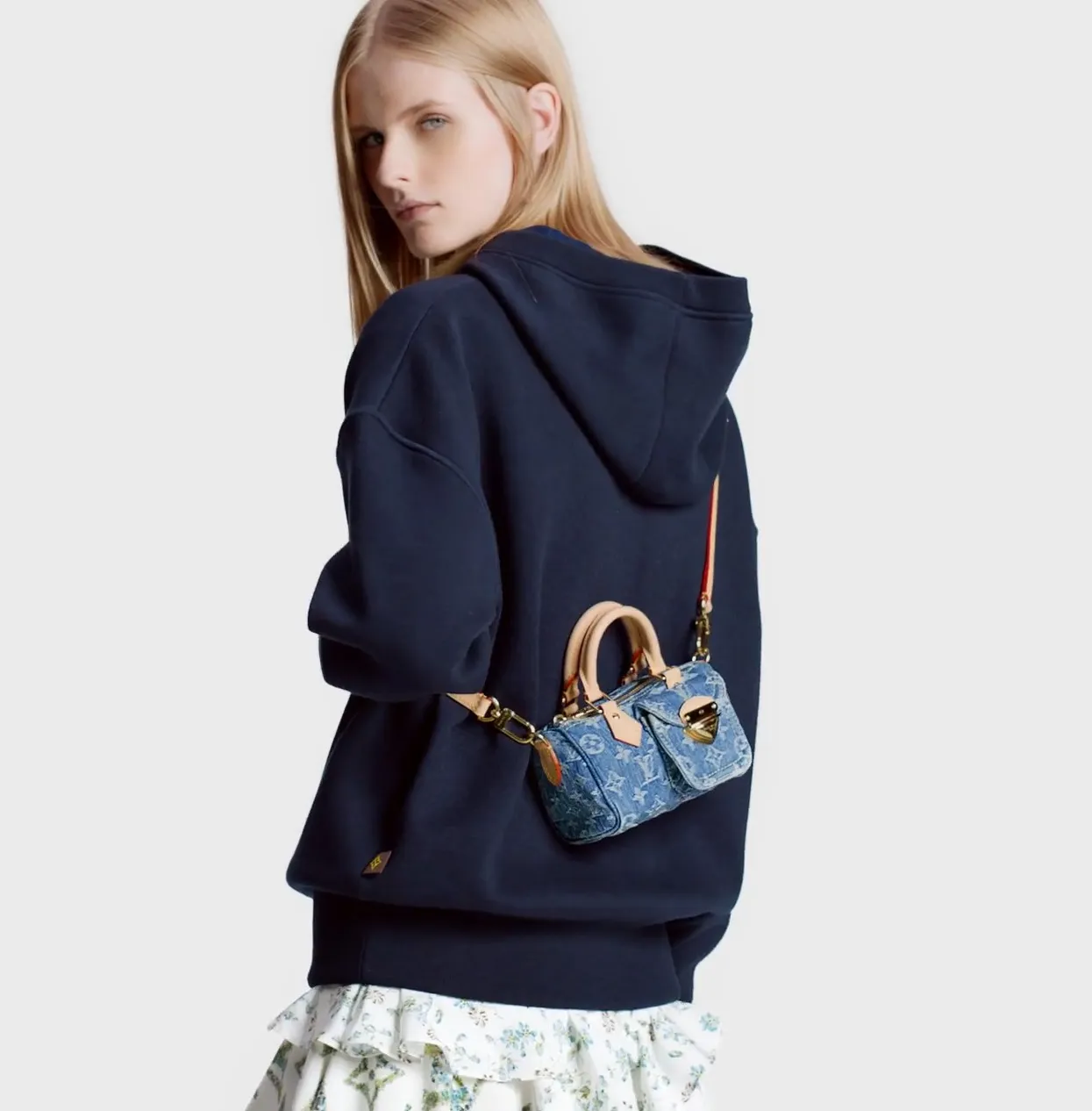 Jimmy choo shoes store Bagsaaa M82950 Nano Speedy Denim Blue