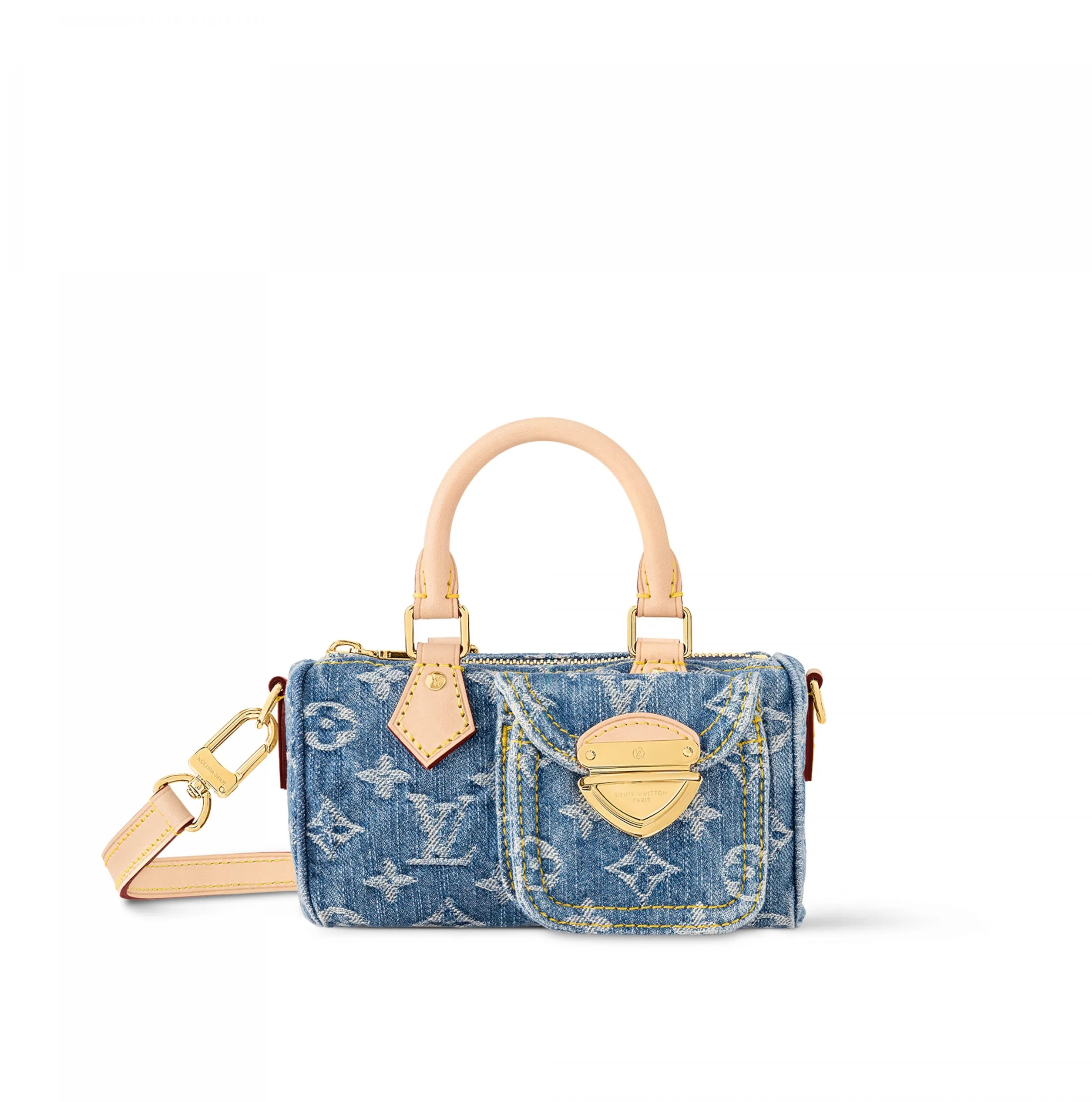 Bagsaaa M82950 Nano Speedy Denim Blue