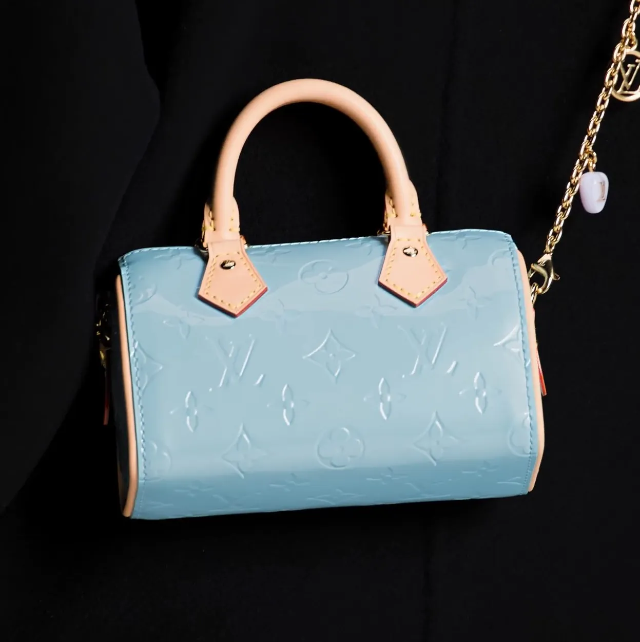 Top lv Bagsaaa M83000 Nano Speedy Sky Blue