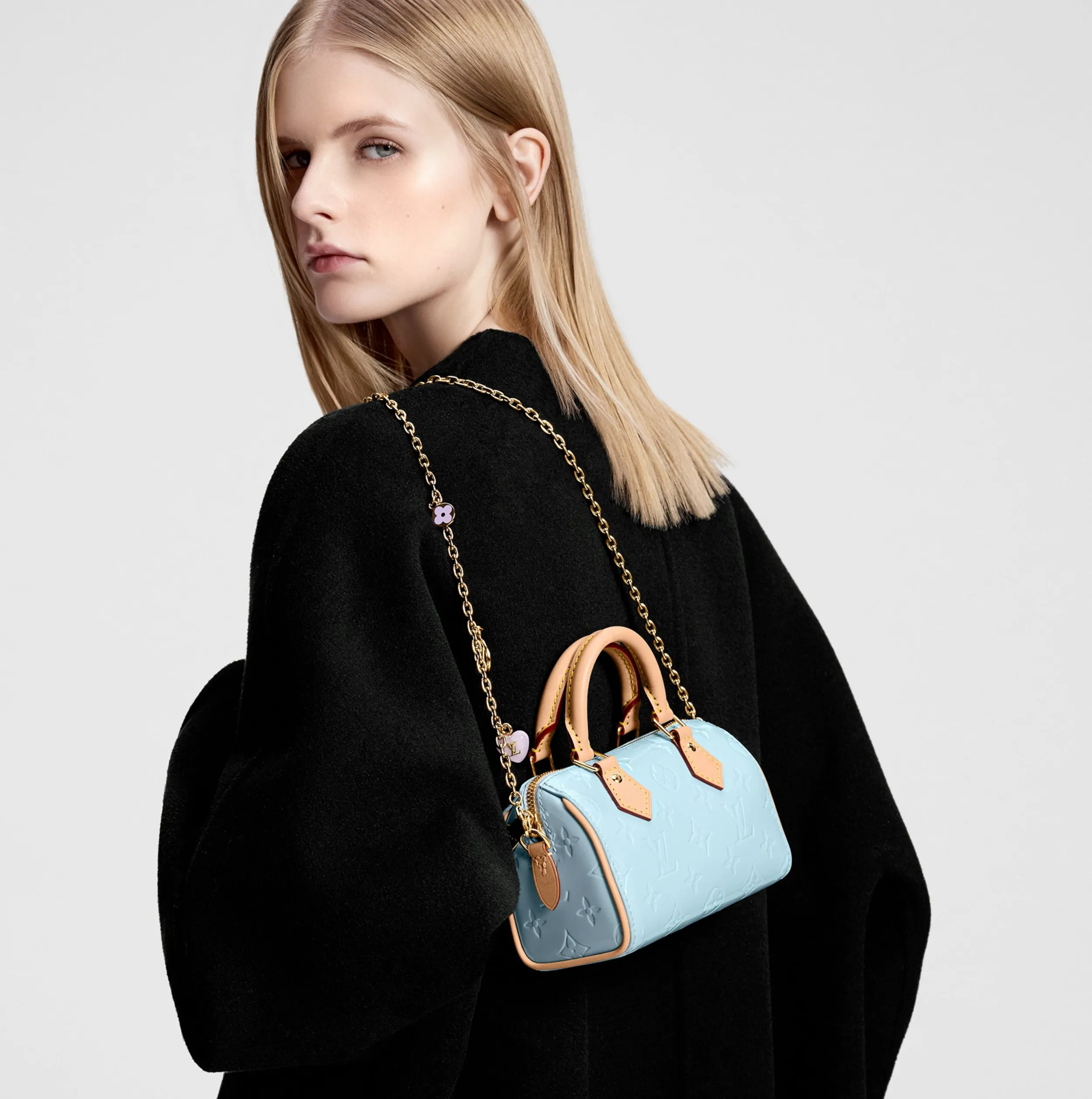 Top lv Bagsaaa M83000 Nano Speedy Sky Blue