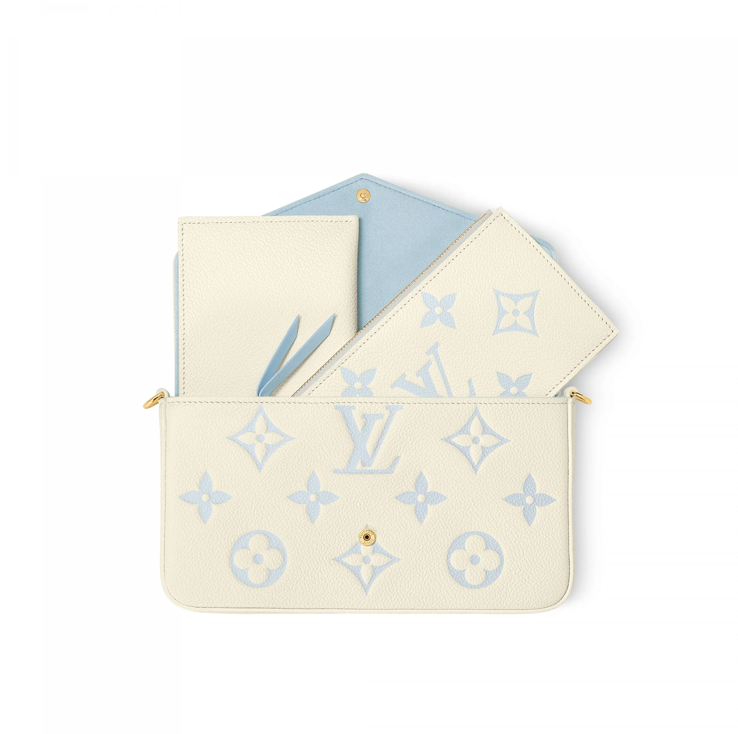 Replica ysl bag Bagsaaa M83025 Félicie Pochette Candy Blue