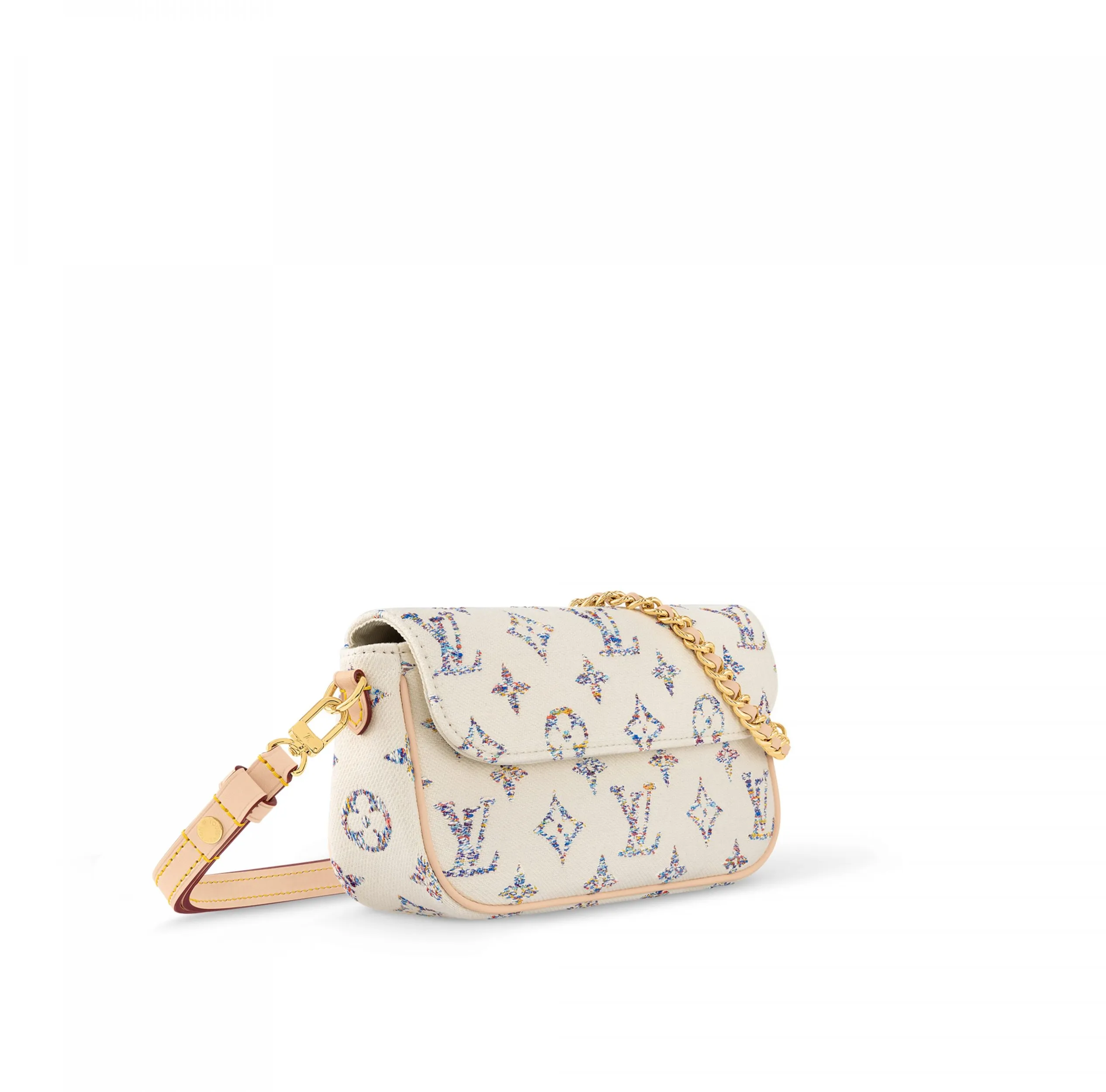 Replica shoes Bagsaaa M83499 Wallet on Chain Ivy Multicolor White