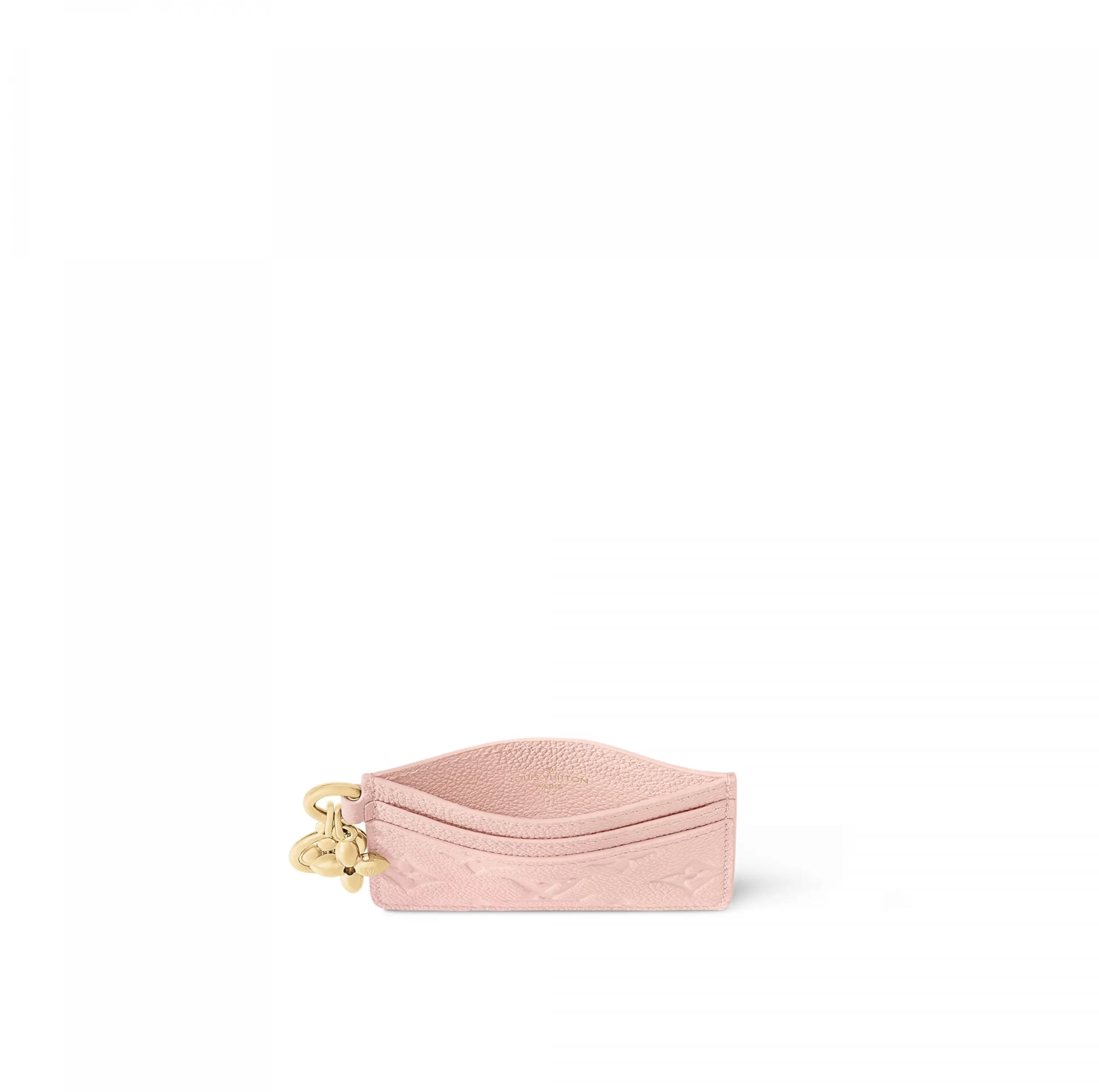 Lv shoes replica Bagsaaa M83562 LV Charms Card Holder Opale Pink