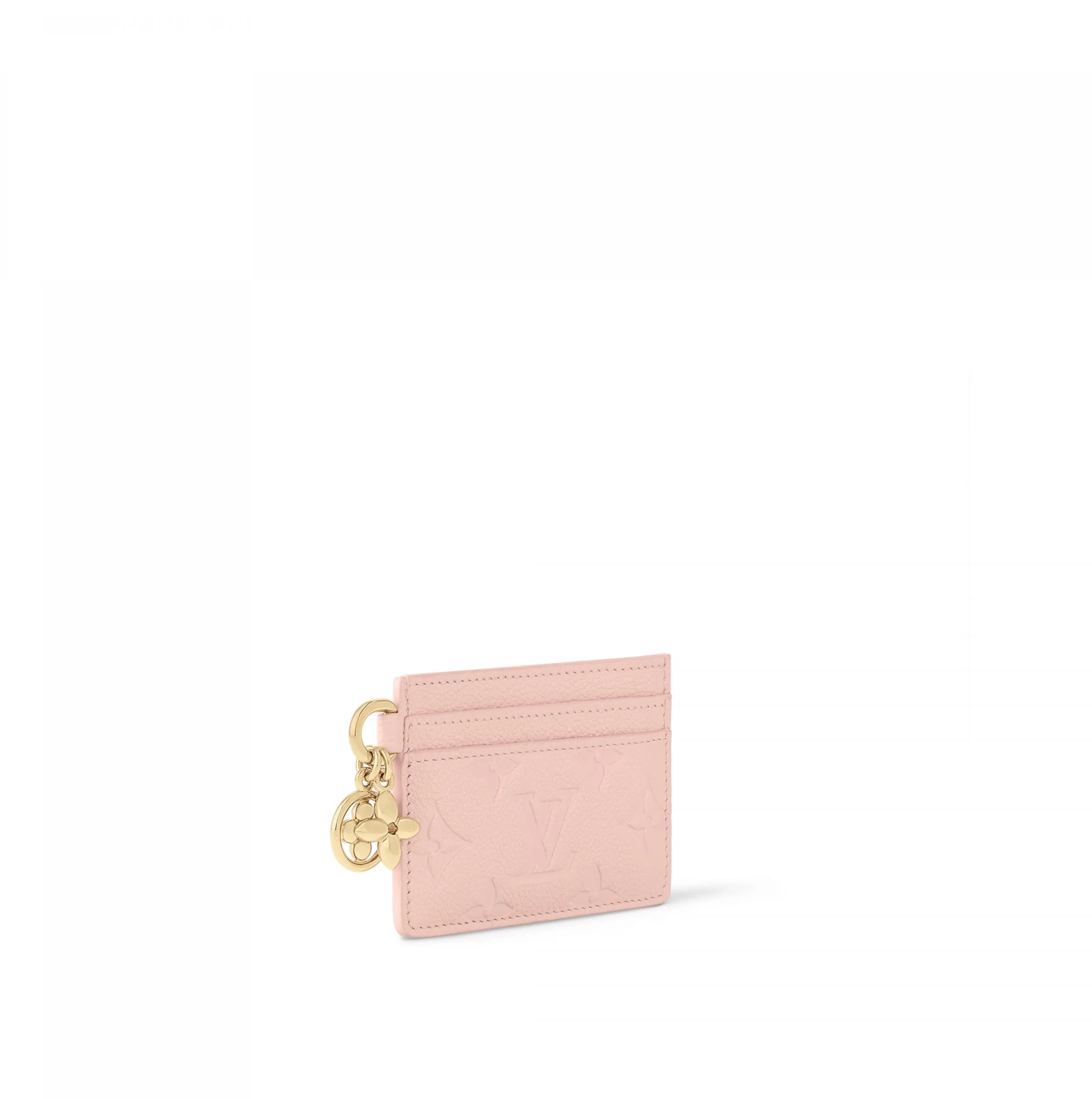 Lv shoes replica Bagsaaa M83562 LV Charms Card Holder Opale Pink