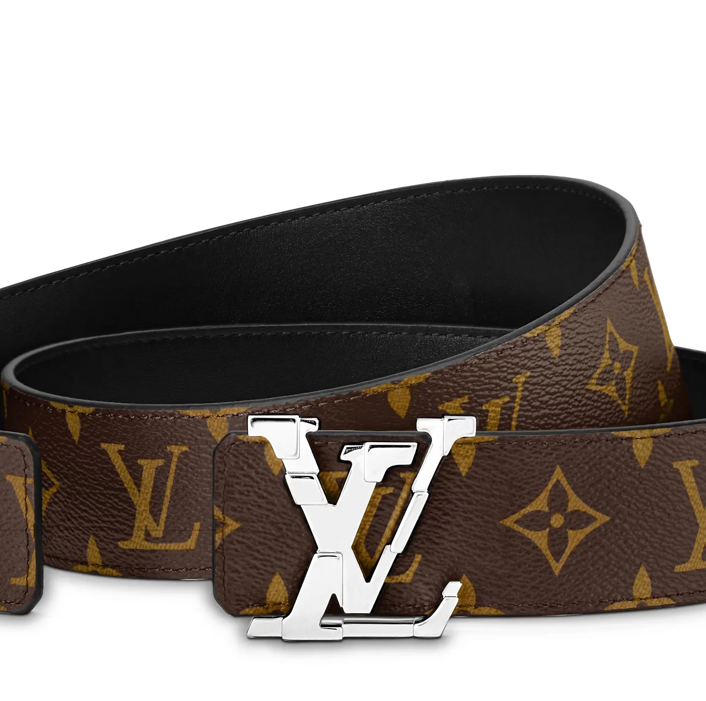 Replica shop Bagsaaa M8389U Monogram LV Pixel 40mm Reversible Belt