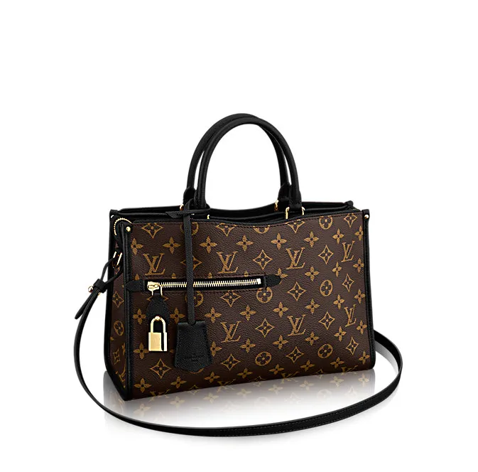 Bagsaaa Monogram Canvas POPINCOURT MM NOIR BLACK M43435